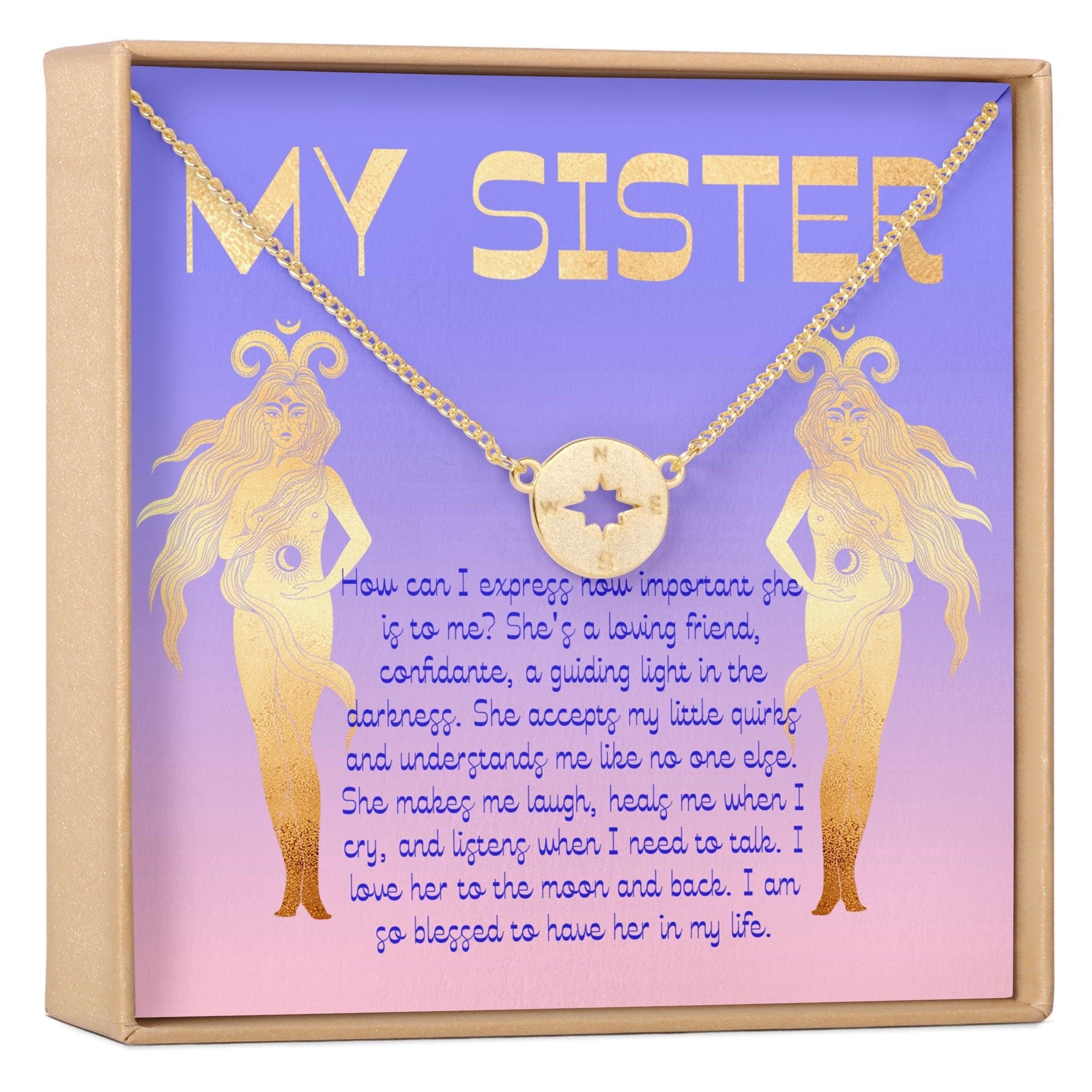 Sister Christmas - Heartfelt Card & Jewelry Gift Set