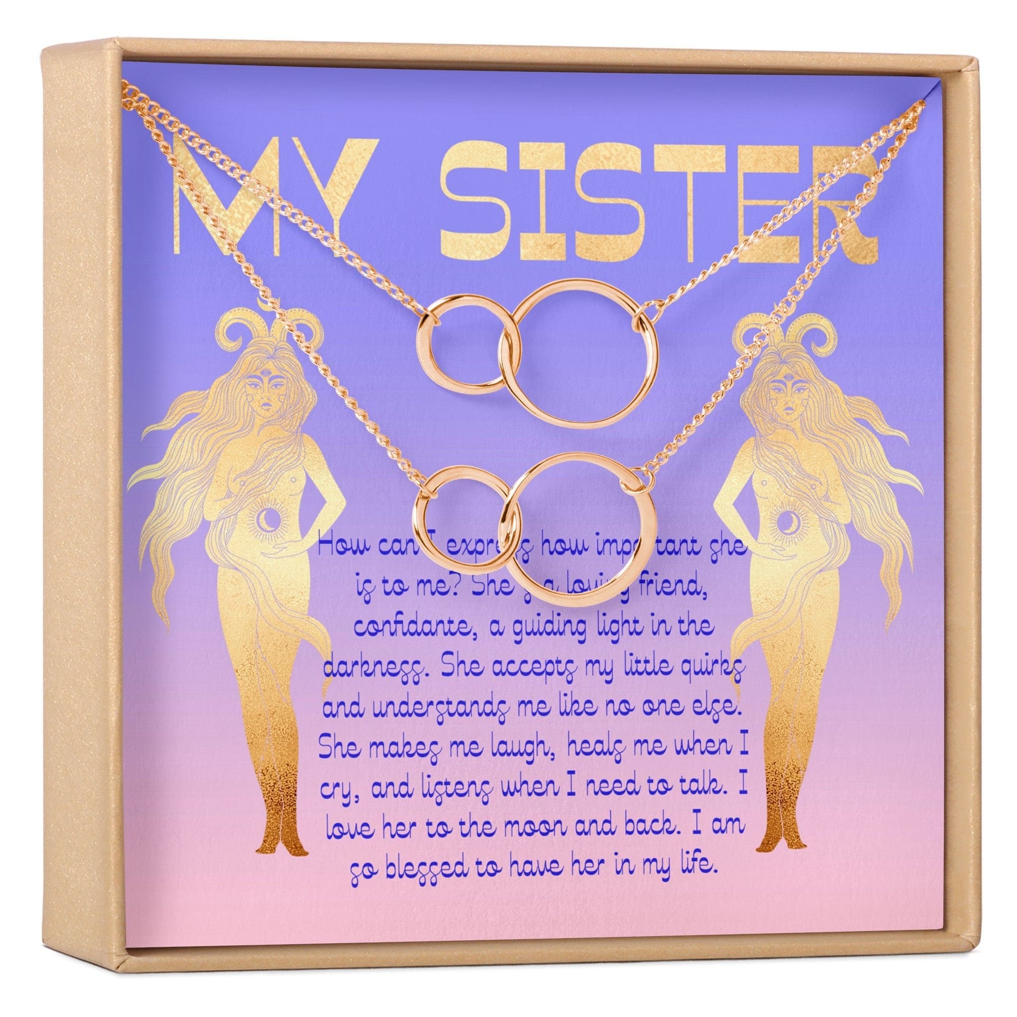 Sister Christmas - Heartfelt Card & Jewelry Gift Set