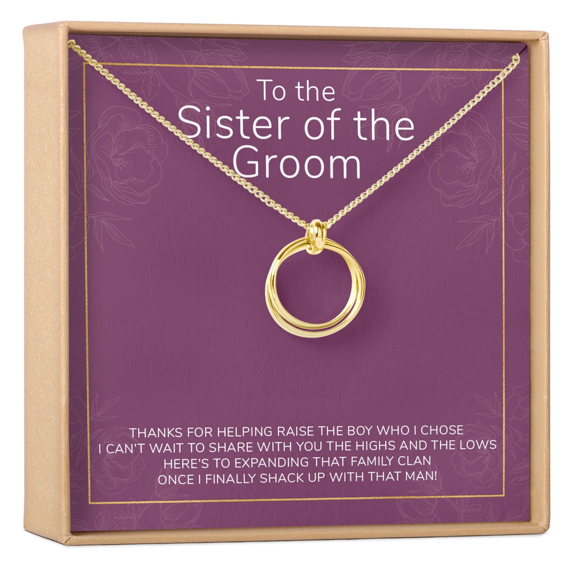 Sister of the Groom Necklace