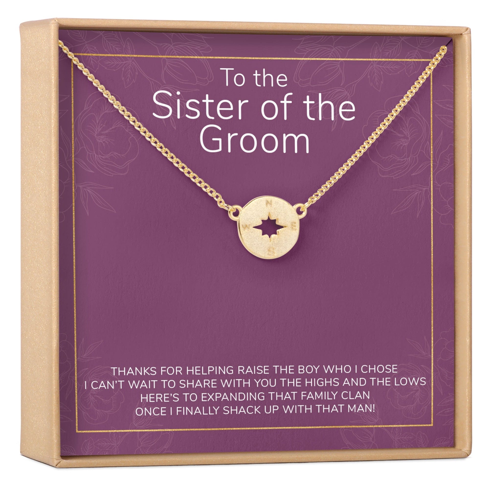 Sister of the Groom Necklace