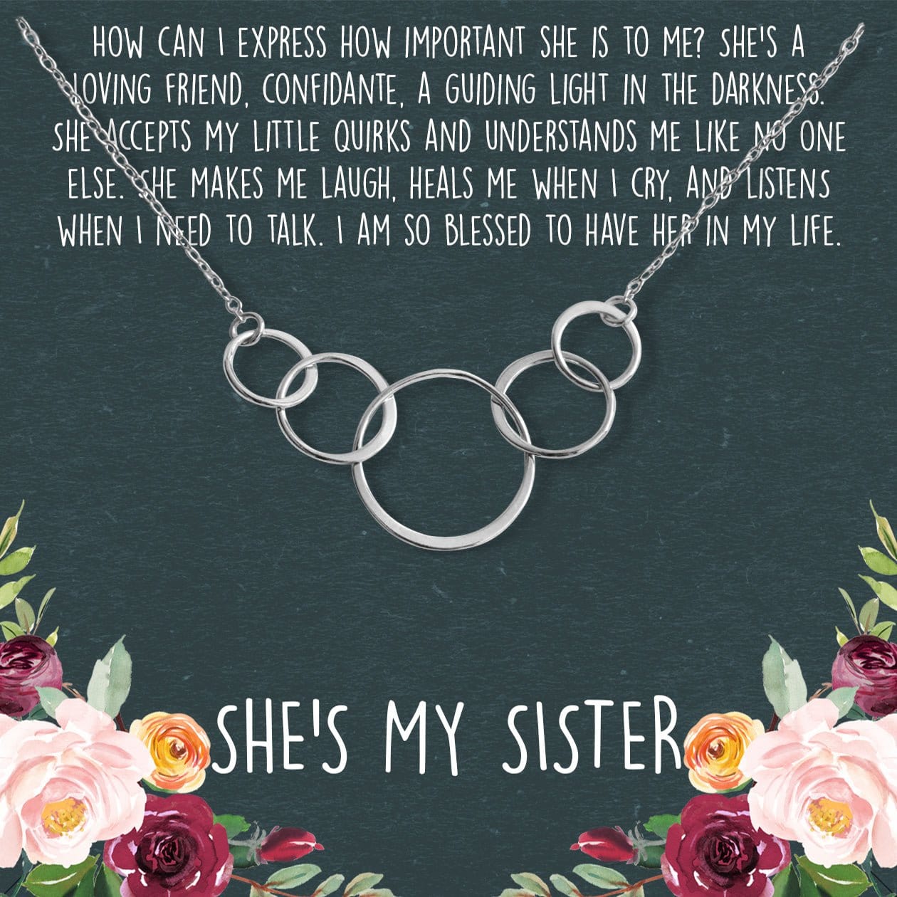 Sisters Five Circles Necklace