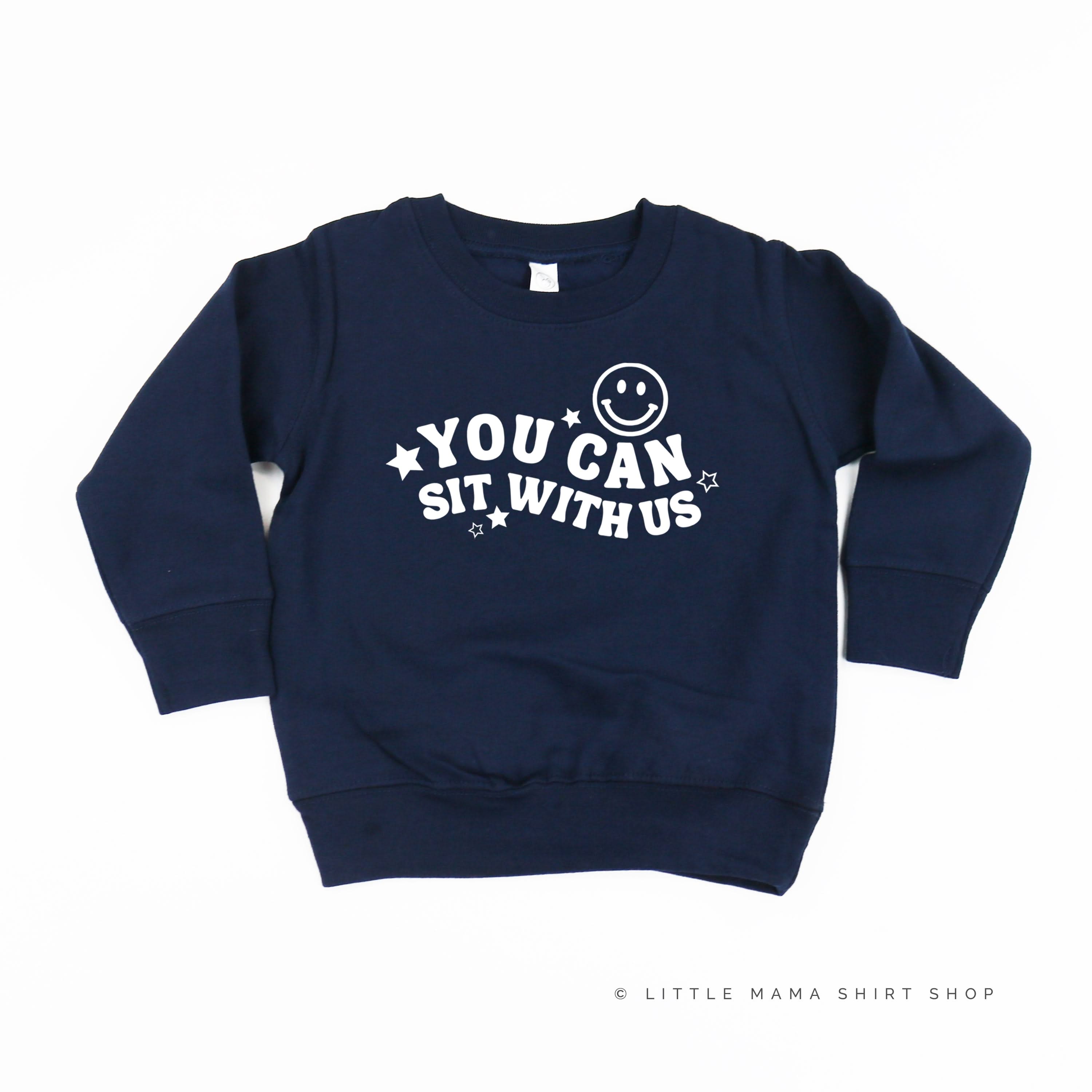 You Can Sit With Us (Smiley Face) - Child Sweater