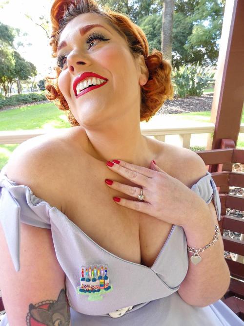 "Slice, Slice Baby" Birthday Cake Brooch by Lipstick & Chrome x Club Eggie