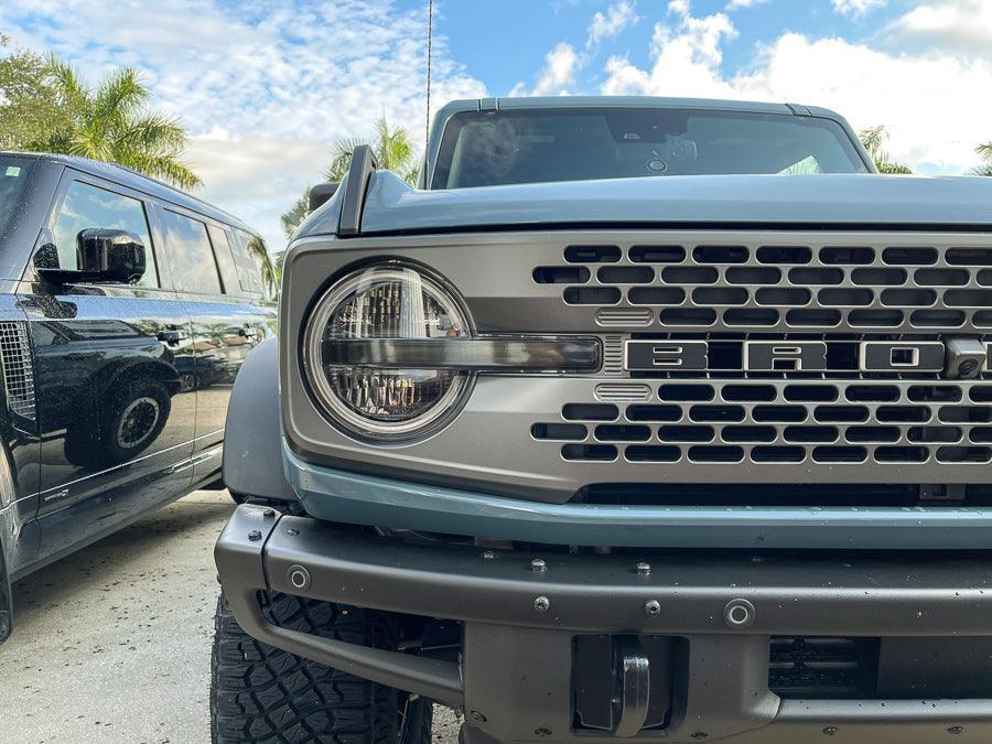 Smoked Signature DRL Bar Overlays - 2021+ Bronco (Signature Headlights)
