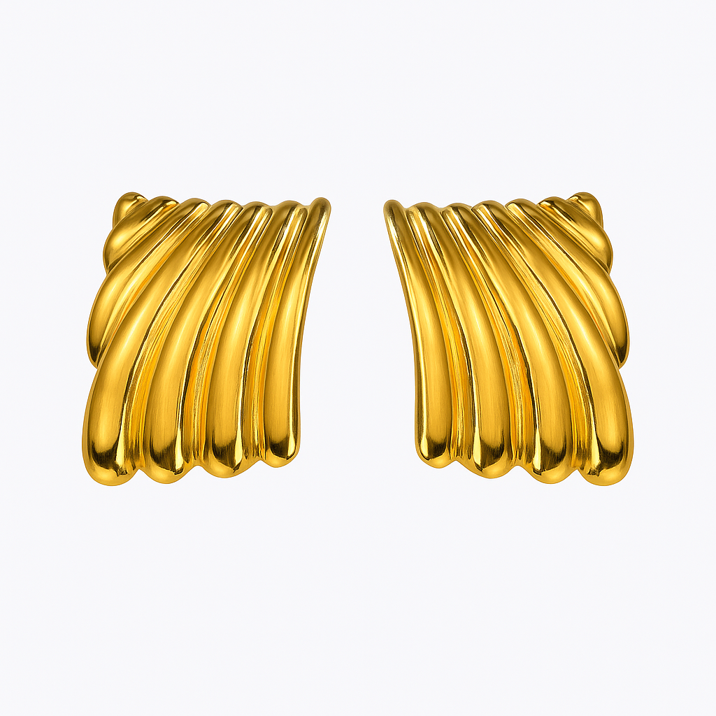 Wave Statement Earrings-Bold &amp;amp; Elegant