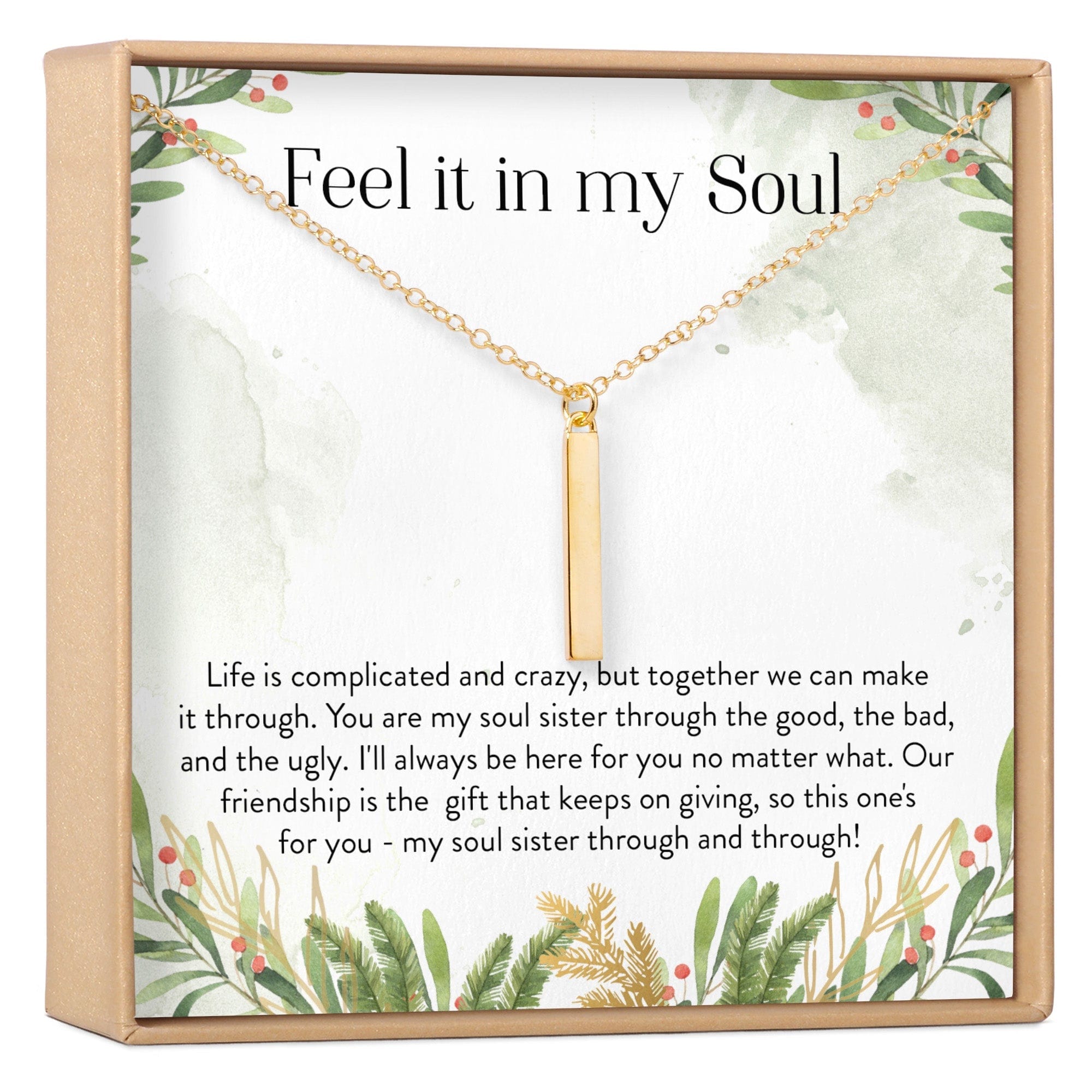 Soul Sisters Vertical Bar  Necklace