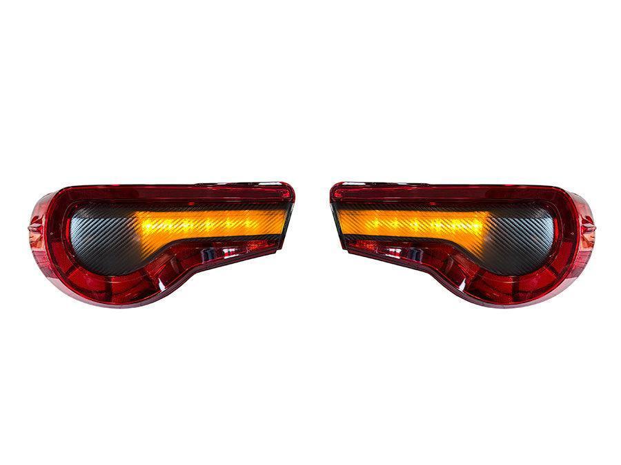 Special Edition Dark Smoke Carbon Fiber Tail Light Overlays - 2017-2021 Toyota 86 / Subaru BRZ