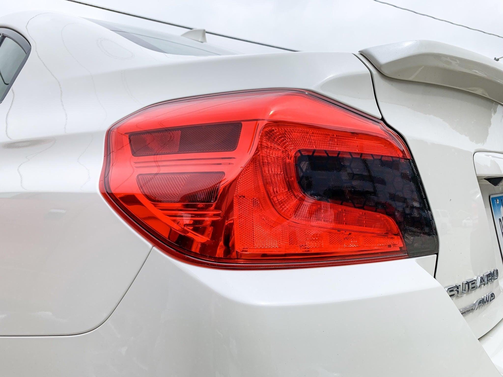 Special Edition Dark Smoke Honeycomb Tail Light Overlays - 2015-2021 WRX / STI