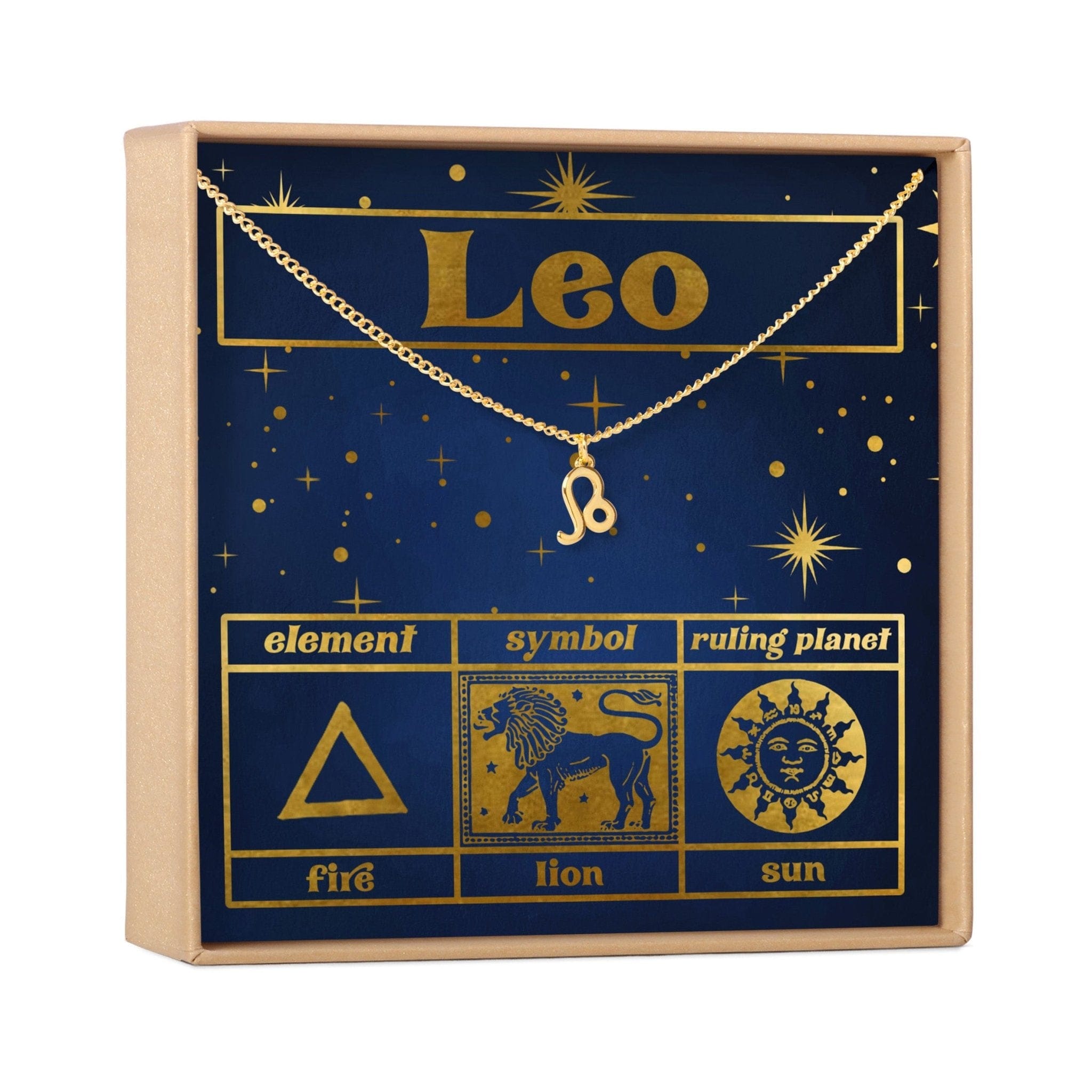 Starry Night Leo Zodiac Necklace