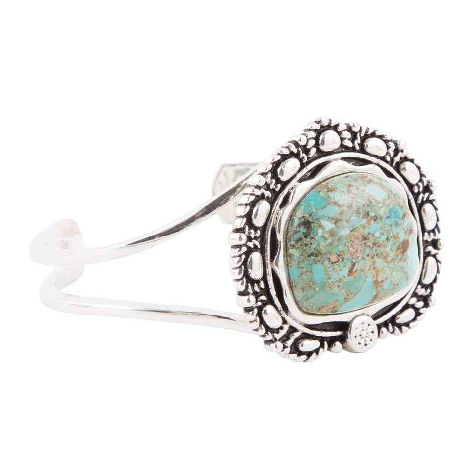 Sterling Silver and Blue Turquoise Cuff Bracelet