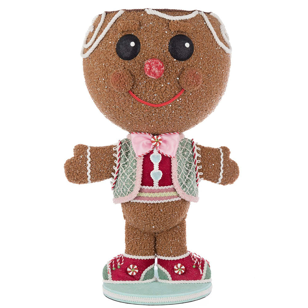 Stick E. Sweet Gingerbread Boy Candy Container by Katherine&amp;#39;s Collection