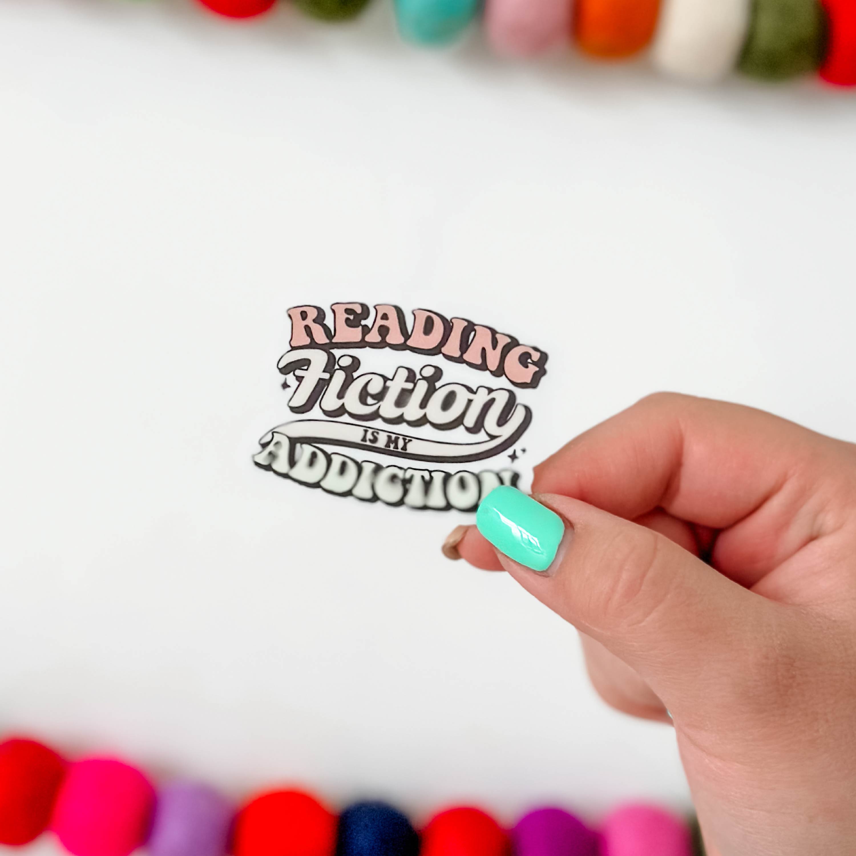 LMSS® STICKER - Reading Fiction Is My Addiction