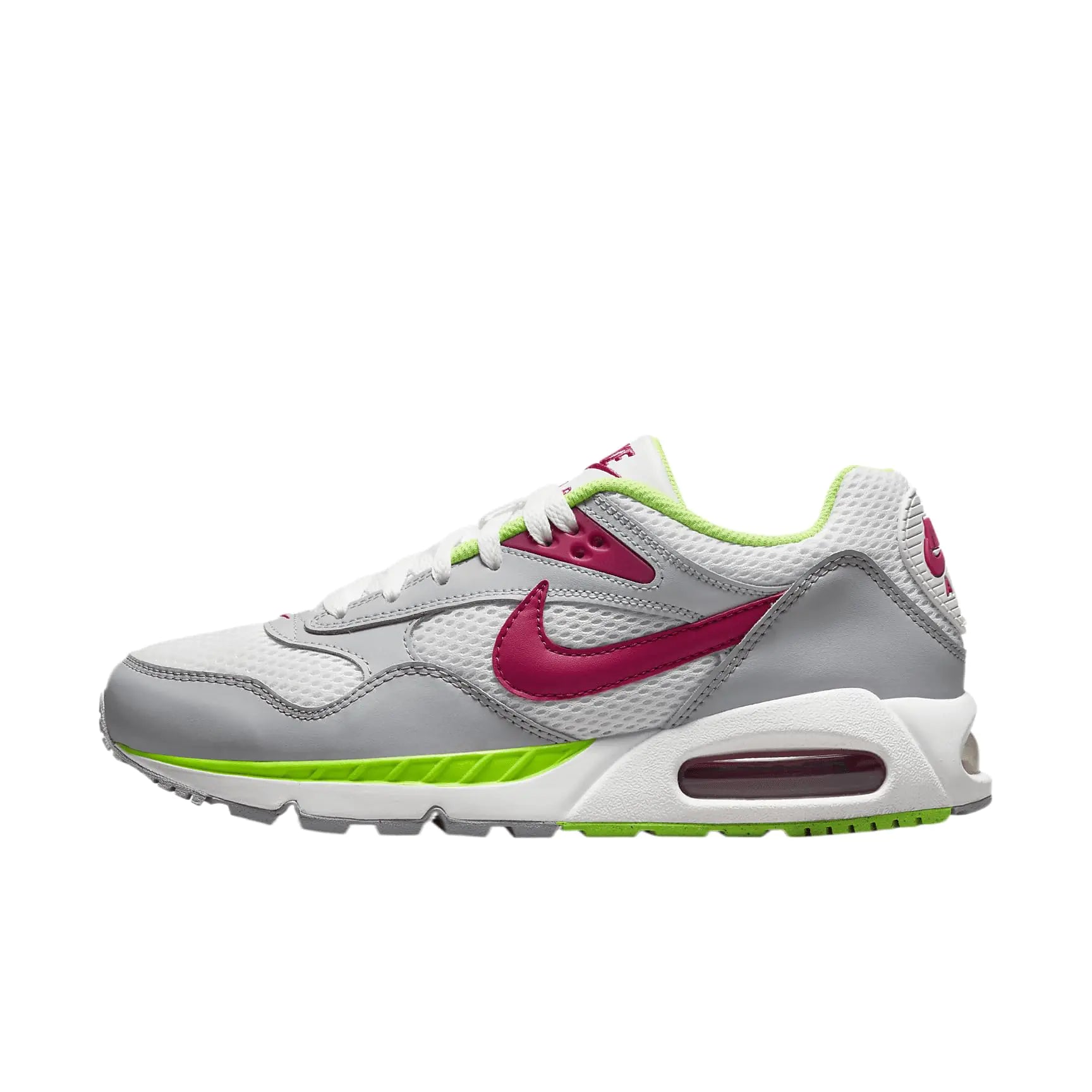 Style Loft Collection Nike Womens WMNS Air Max Correlate, White on Grey, Green and Red (Size 7 US)