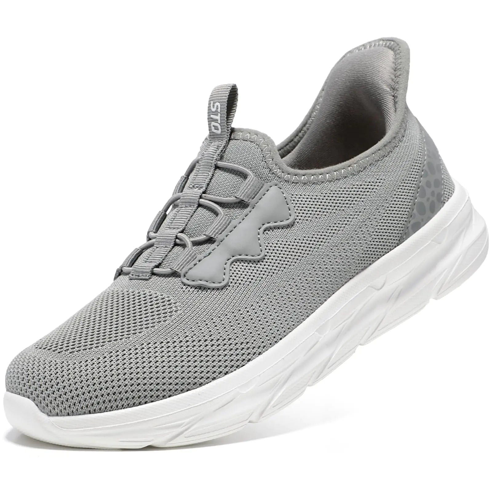Style Loft Collection STQ Hand Free Slip on Women&amp;#39;s Sneakers, Light Grey (Size 6 US)