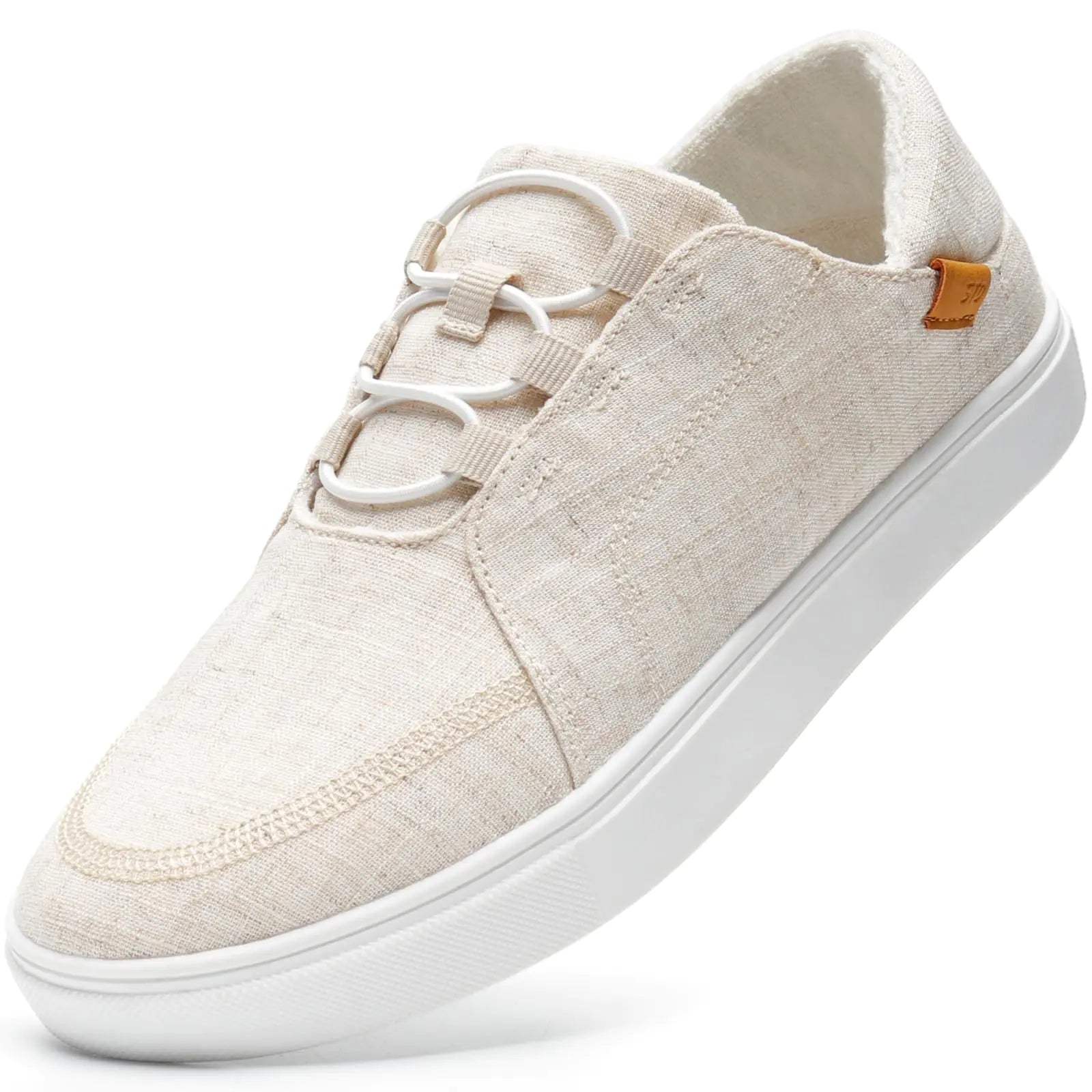 Style Loft Collection STQ Slip on Lightweight Women Shoes, Beige (Size 8 US)