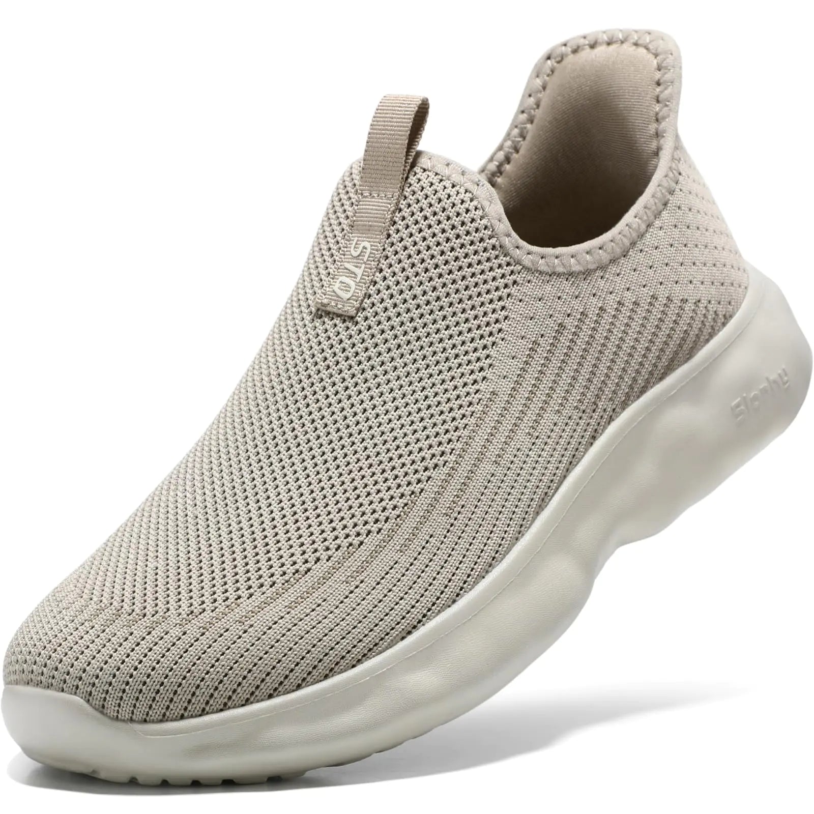 Style Loft Collection STQ Slip on Sneakers for Women, Taupe (Size 8.5 US)