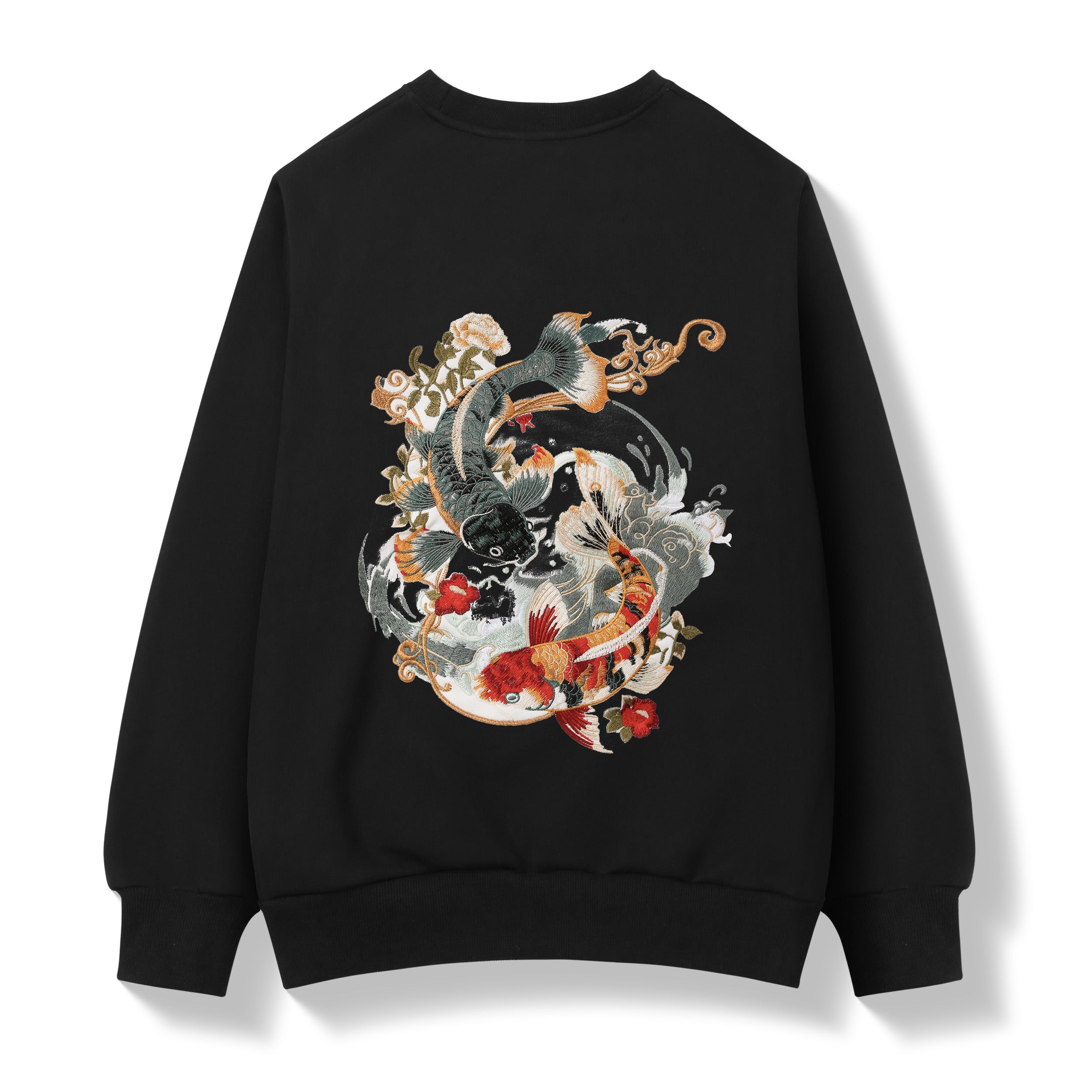 SW9008 YinYang Koi Embroidery Sweater