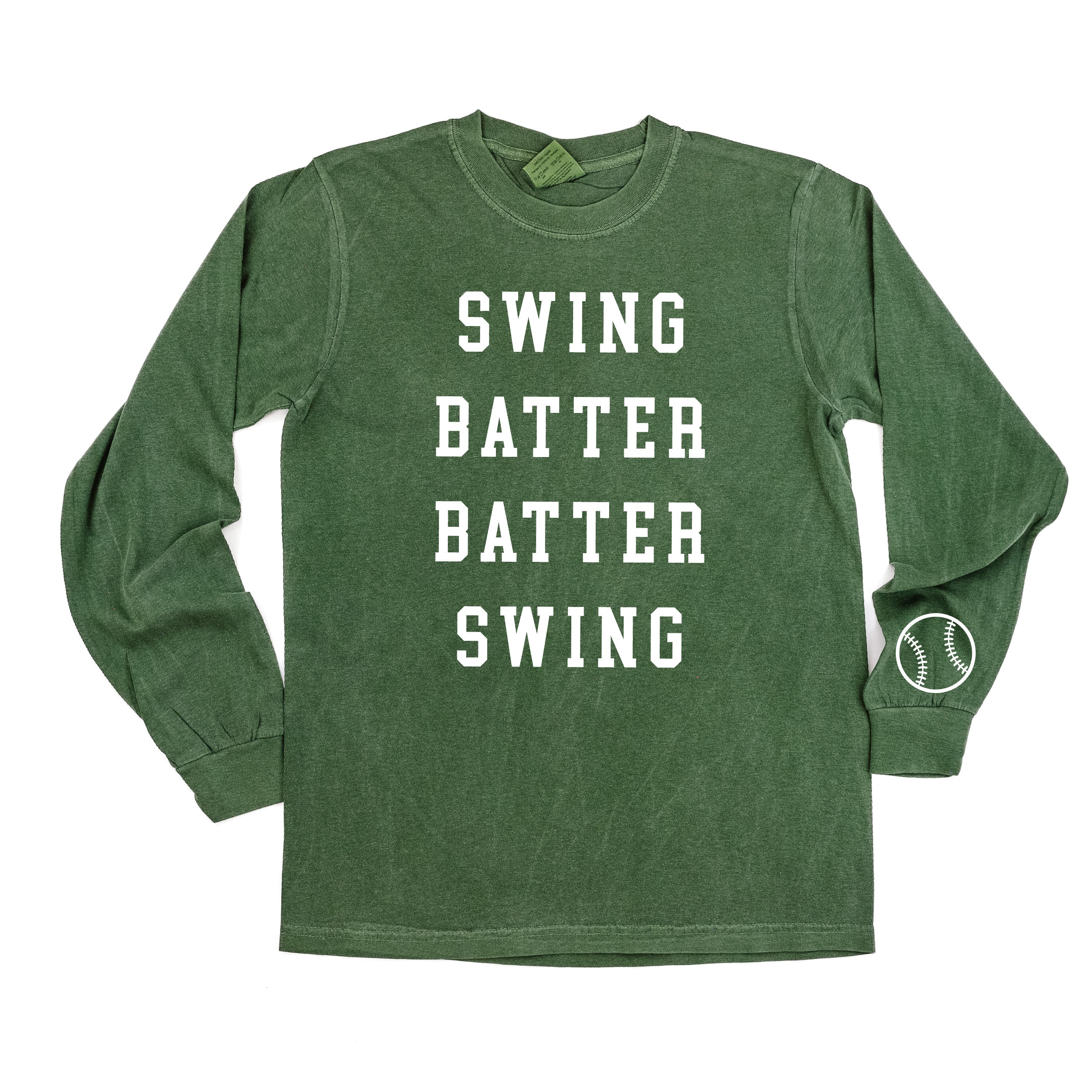 Swing Batter Batter Swing (wd) - LONG SLEEVE Comfort Colors Tee