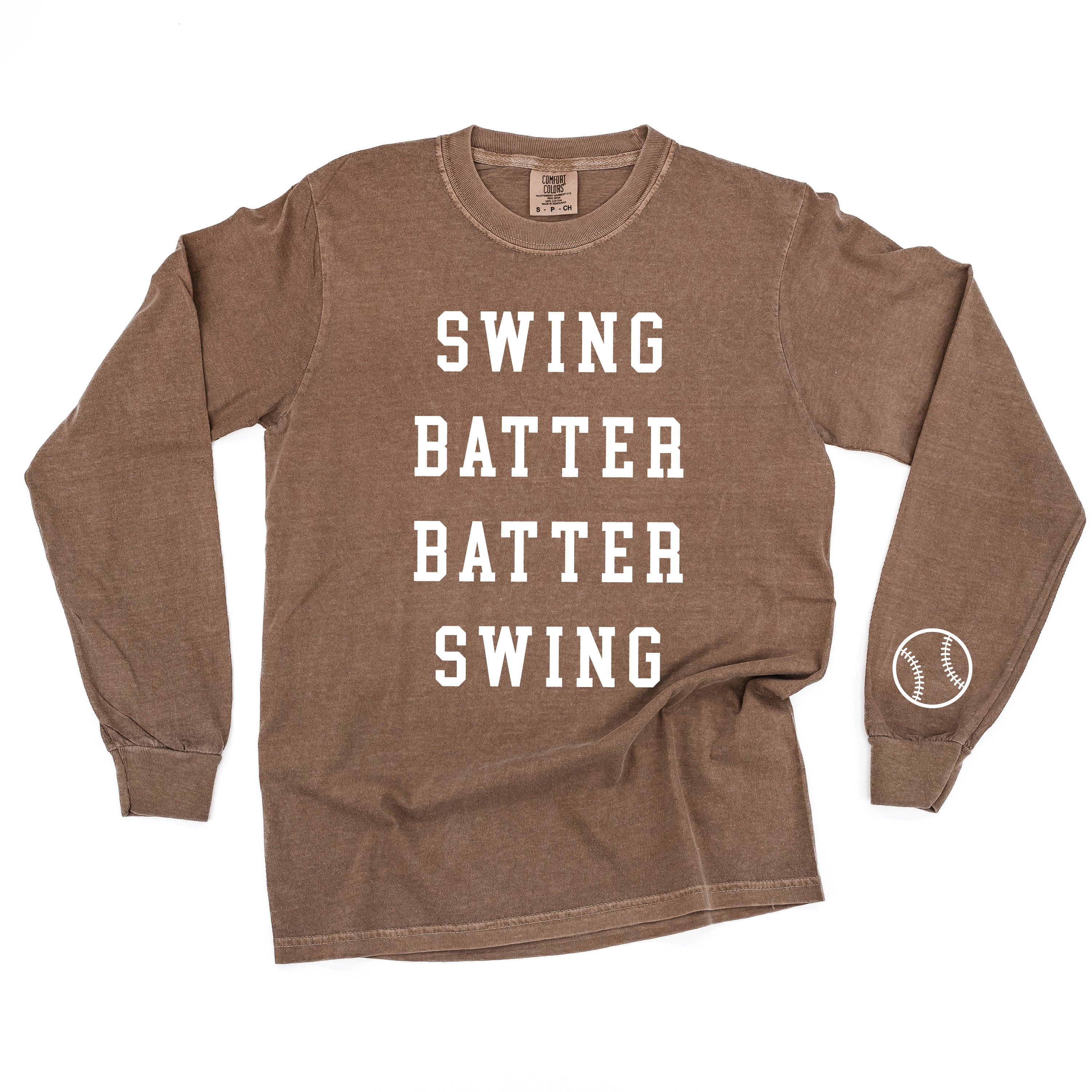 Swing Batter Batter Swing (wd) - LONG SLEEVE Comfort Colors Tee