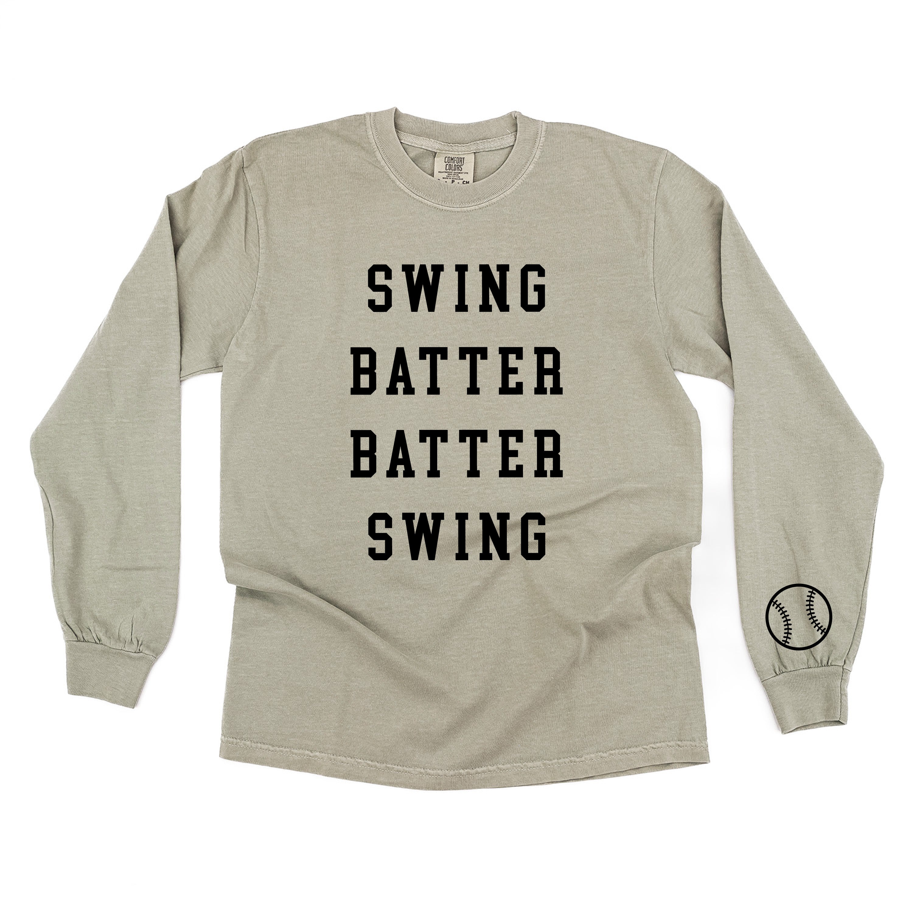Swing Batter Batter Swing (wd) - LONG SLEEVE Comfort Colors Tee