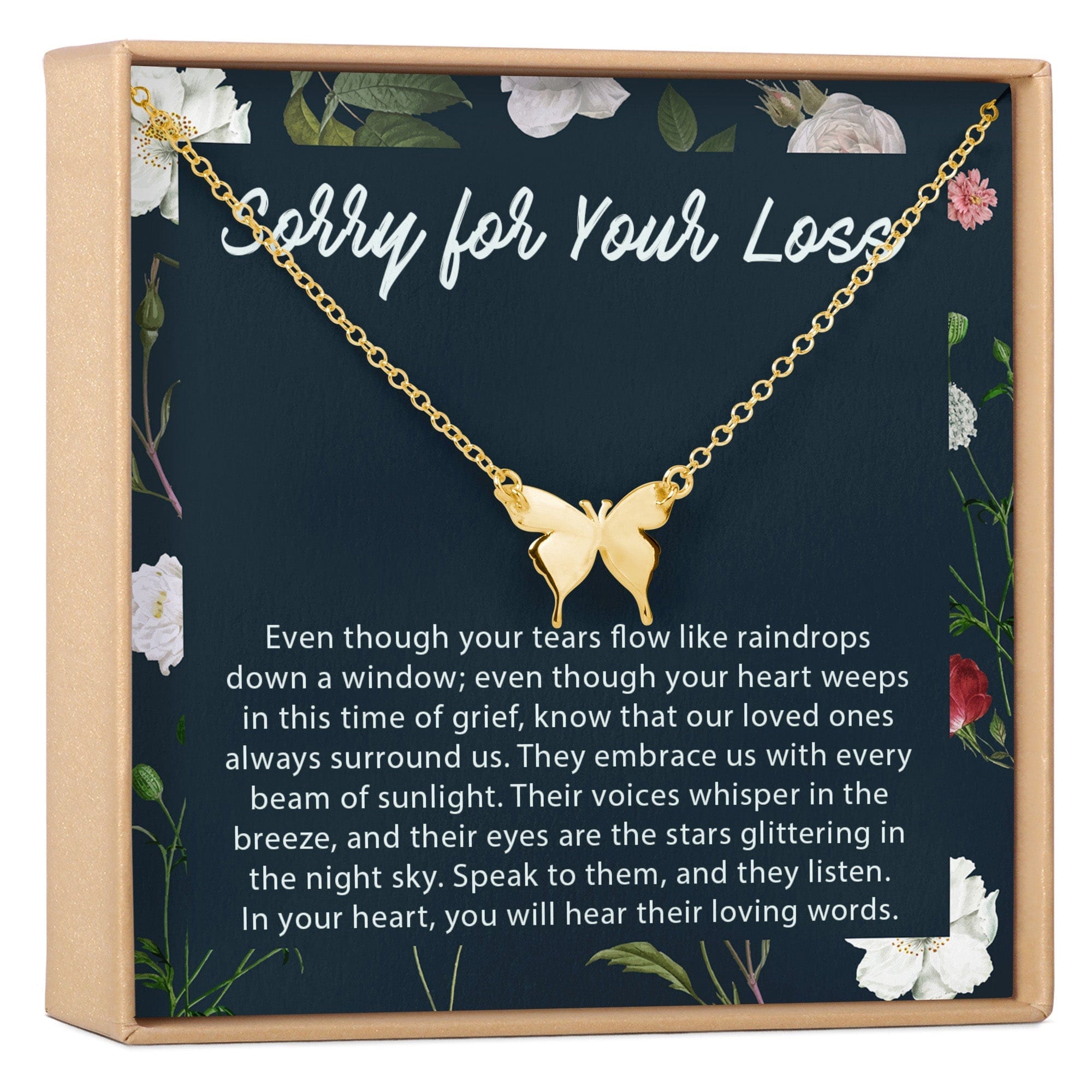 Sympathy Butterfly Pendant Necklace