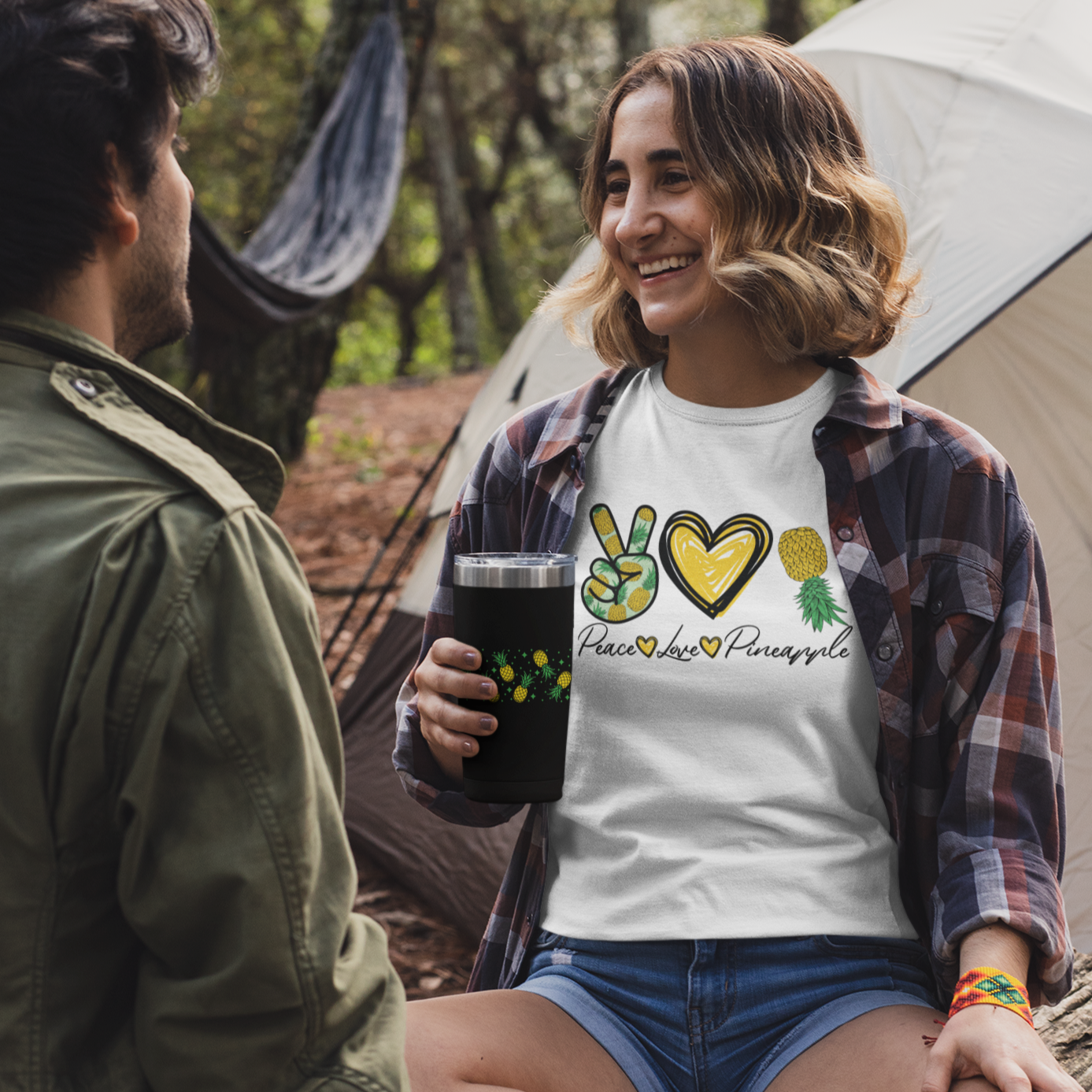 Peace, Love &amp;amp; Pineapple Unisex Ultra Cotton Tee