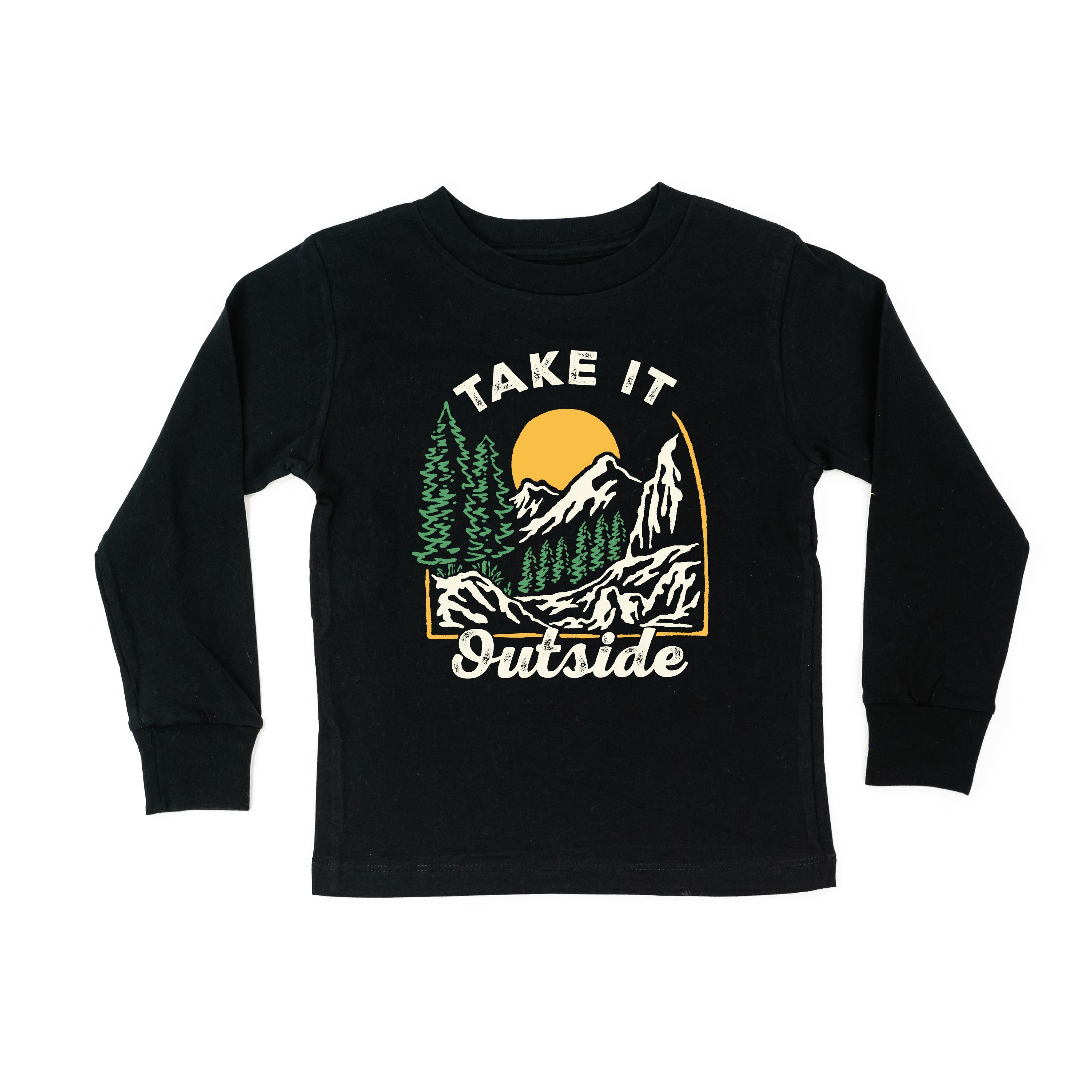 Take It Outside - Black Child Long Sleeve Tee