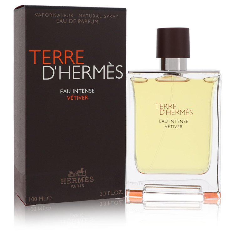 Terre D&amp;#39;hermes Eau Intense Vetiver by Hermes Eau De Parfum Spray 3.3 oz for Men