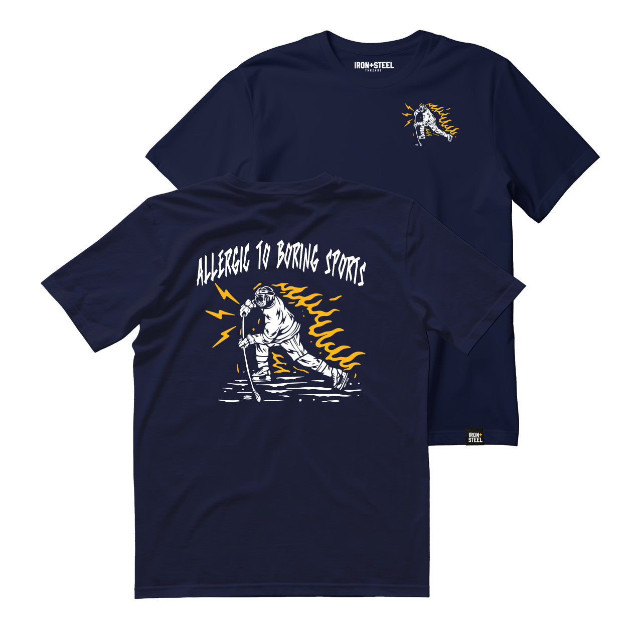 Allergic To Boring Sports Hockey T-Shirt