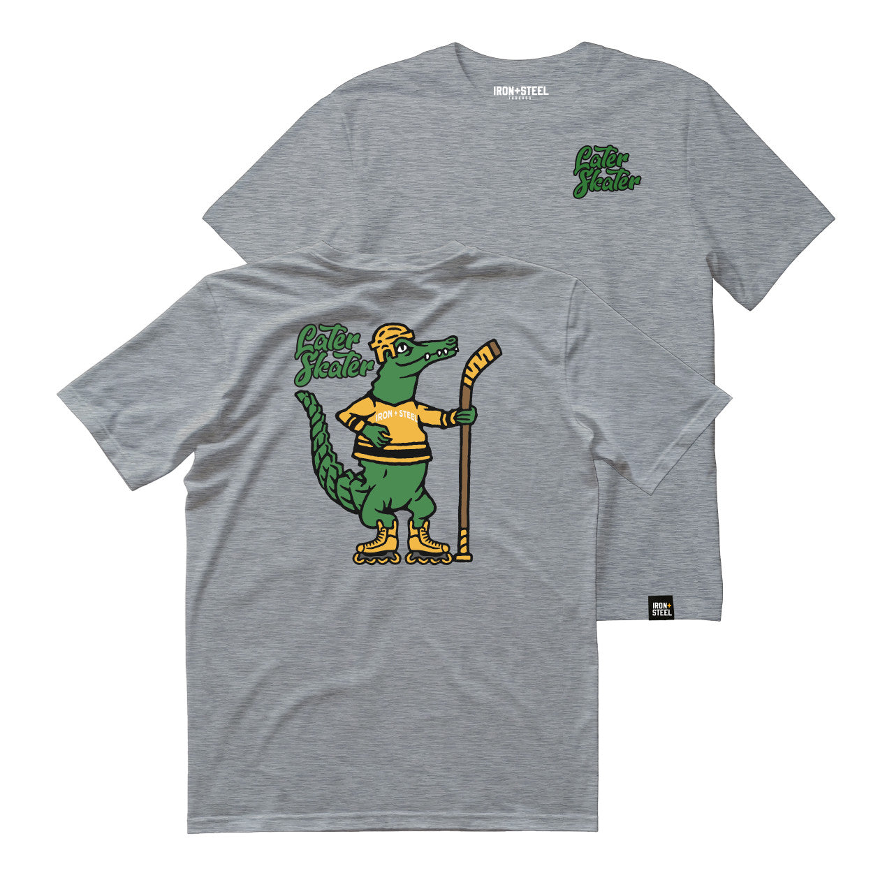 Later Skater Alligator Hockey T-Shirt