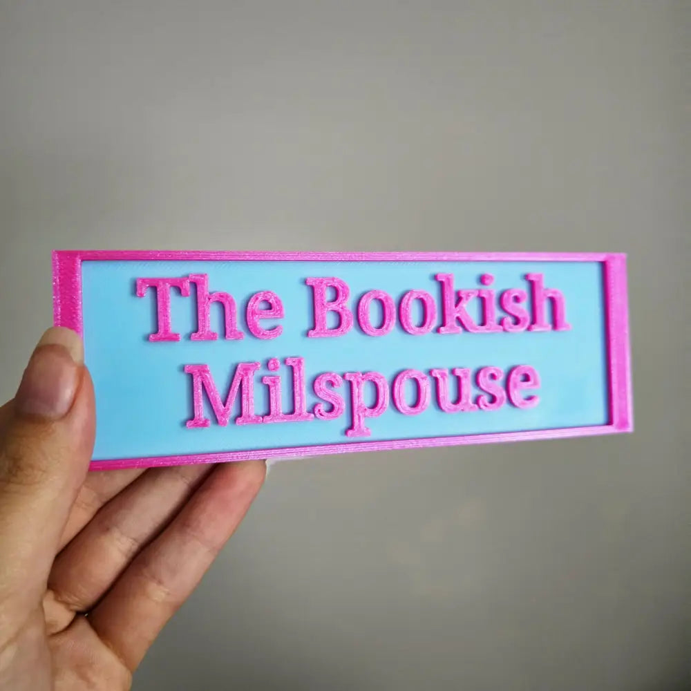 The Bookish Milspouse Sign (Made to Order)