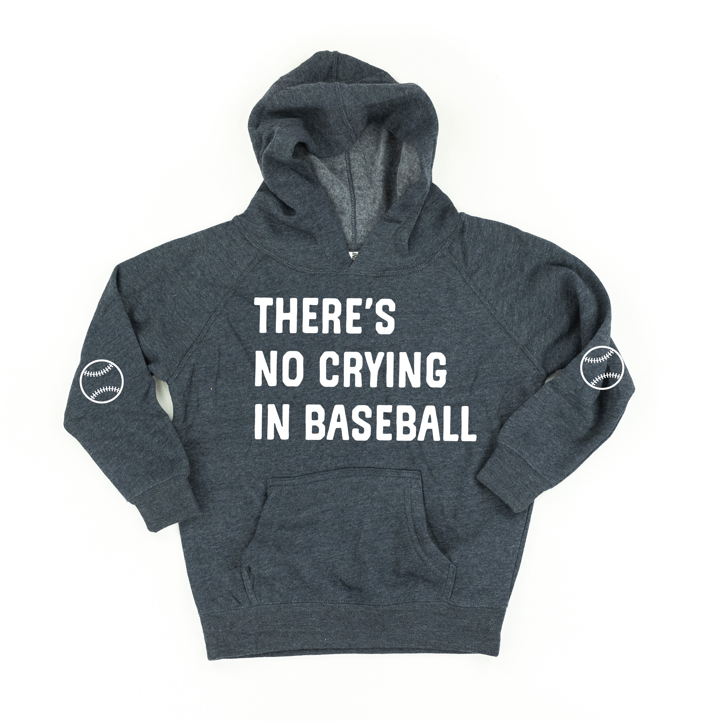 There&#39;s No Crying In Baseball (elbows) - Custom Number - Child Hoodie