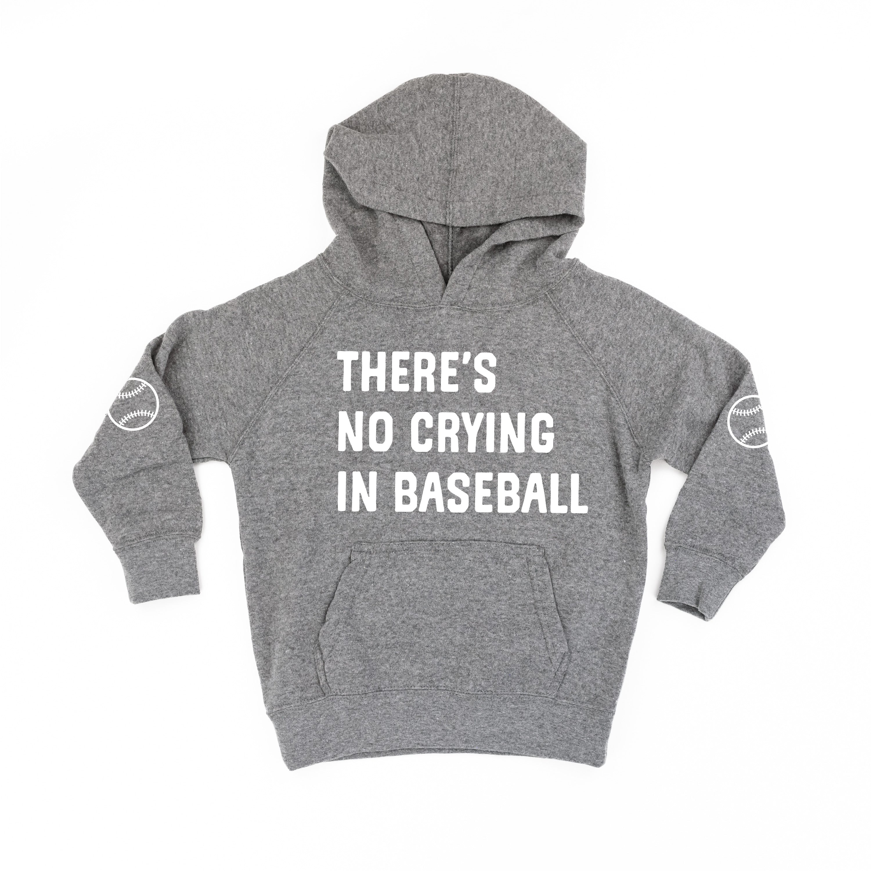 There&#39;s No Crying In Baseball (elbows) - Custom Number - Child Hoodie