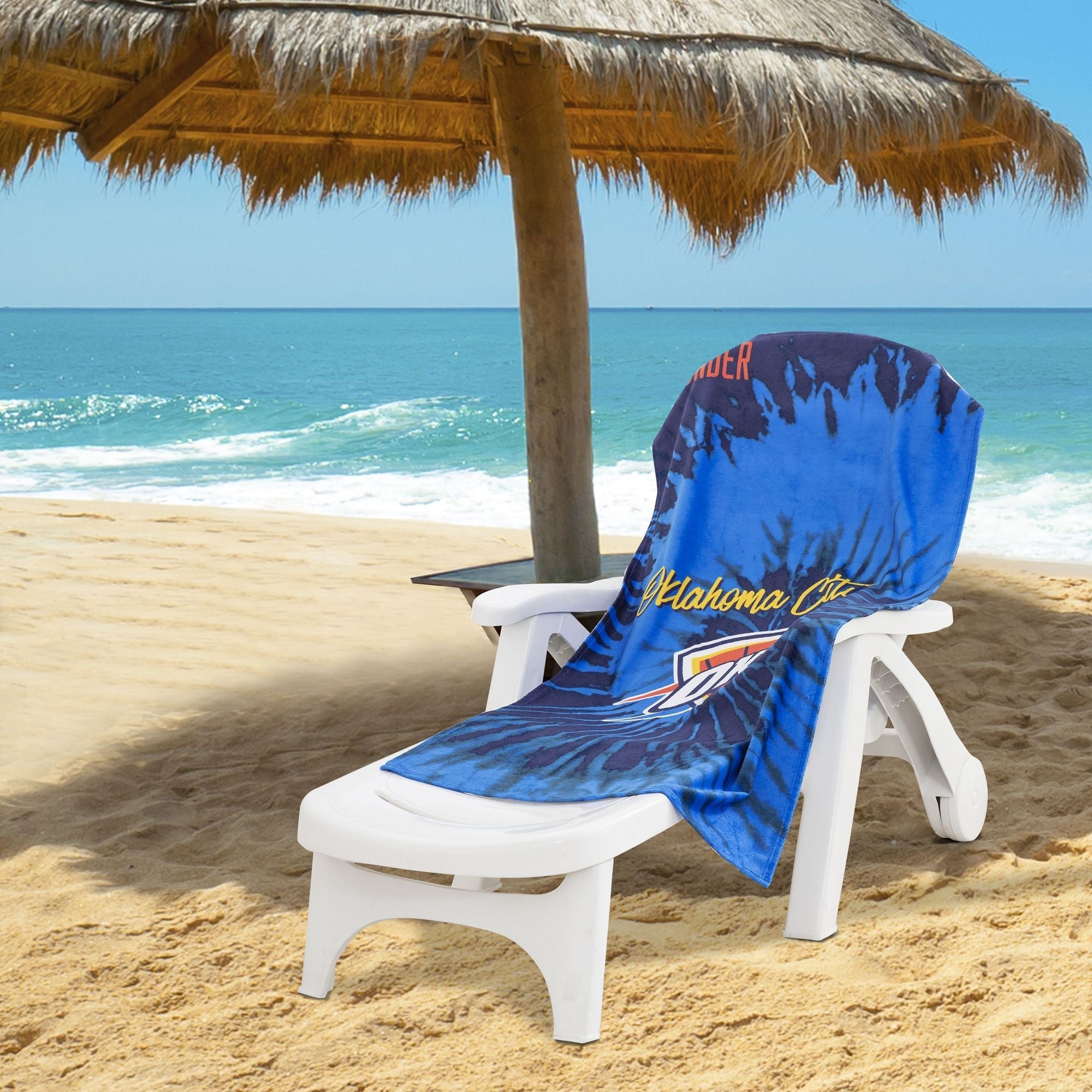 Thunder OFFICIAL NBA &amp;quot;Psychedelic&amp;quot; Beach Towel; 30&amp;quot; x 60&amp;quot;