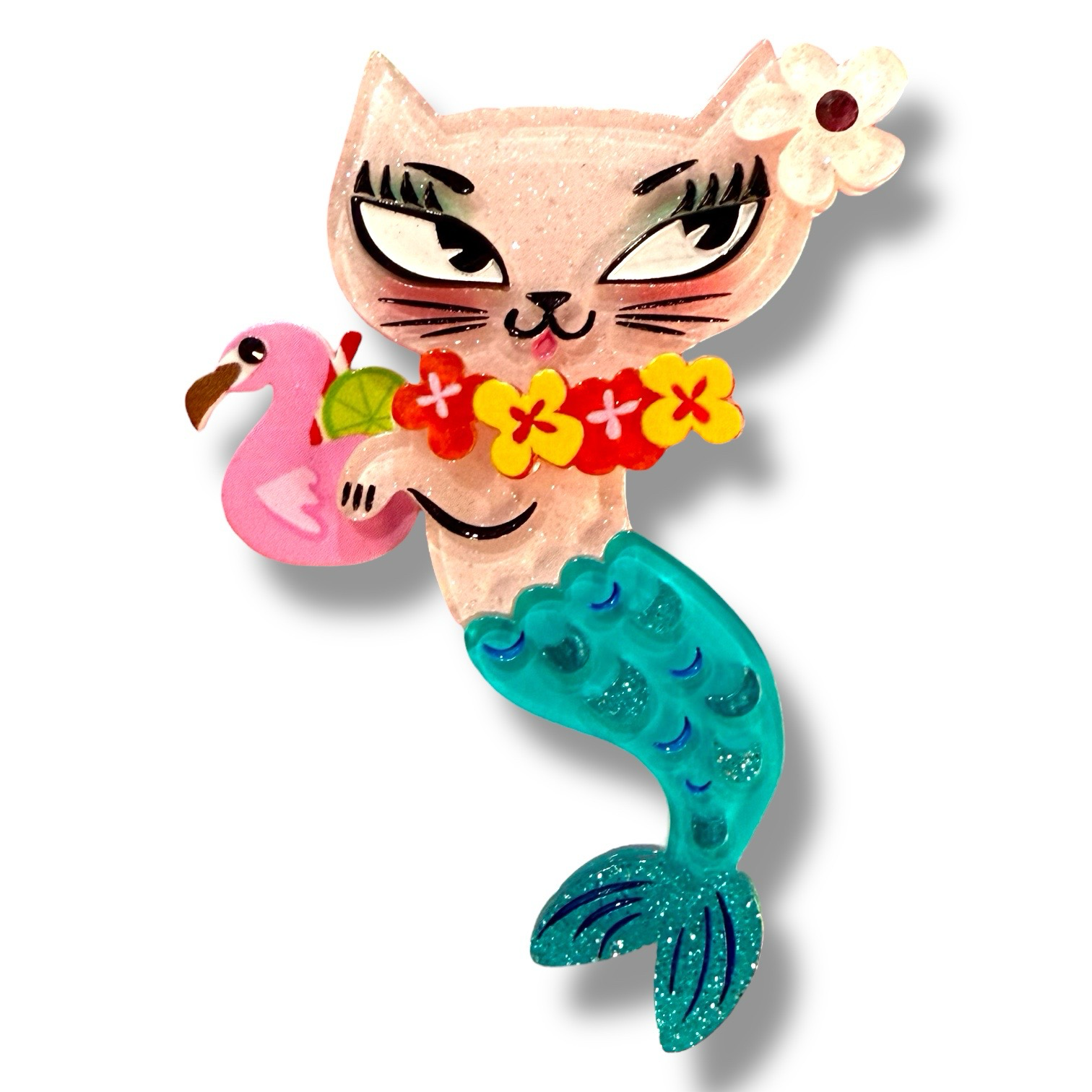 Tiki Merkitty Brooch by Miss Fluff x Lipstick &amp;amp; Chrome