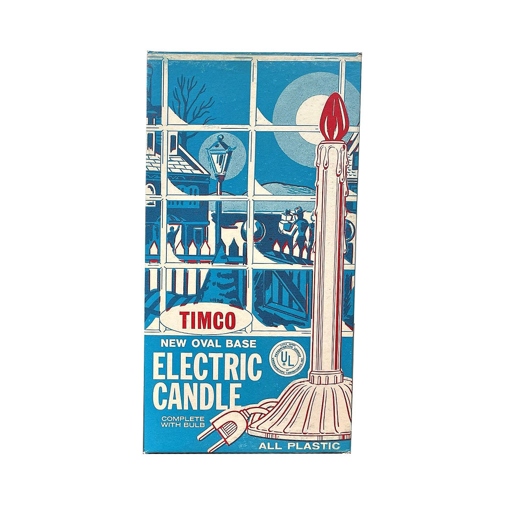 Timco Electric Candle Christmas Lights Box Wood Cutout-10&amp;quot;