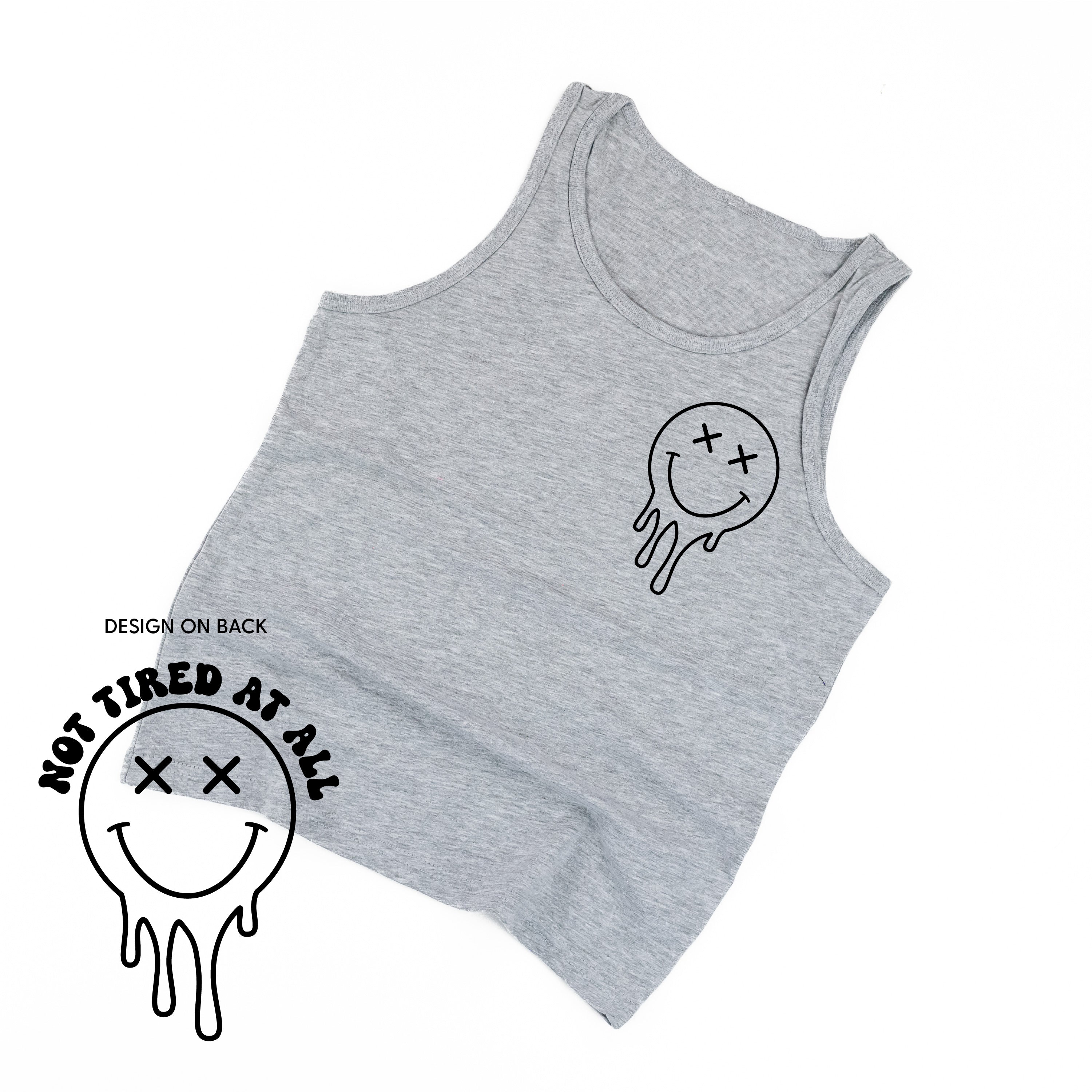 Not Tired At All (w/ Melty X Eye Smiley) -  YOUTH JERSEY TANK