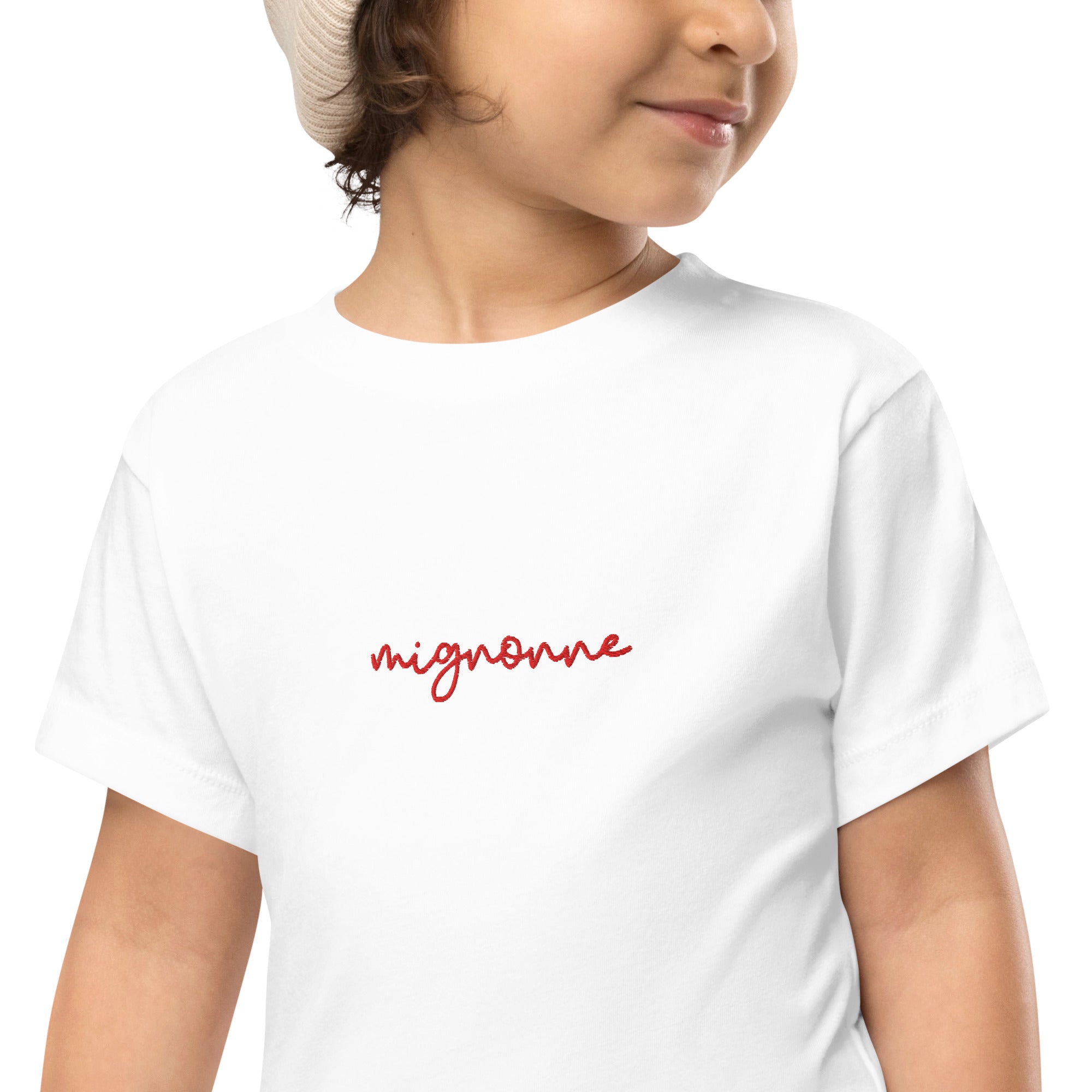 MIGNONNE EMBROIDERED TODDLER SHORT SLEEVE TEE
