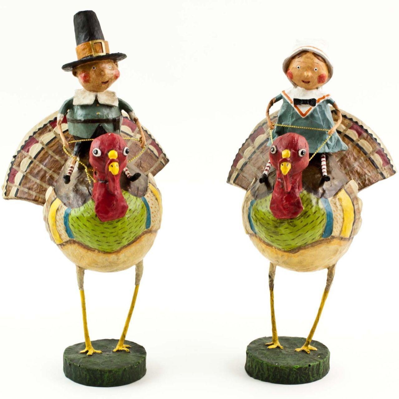 Tom &amp;amp; Goodie on Gobblers Lori Mitchell Collectible Figurine Set