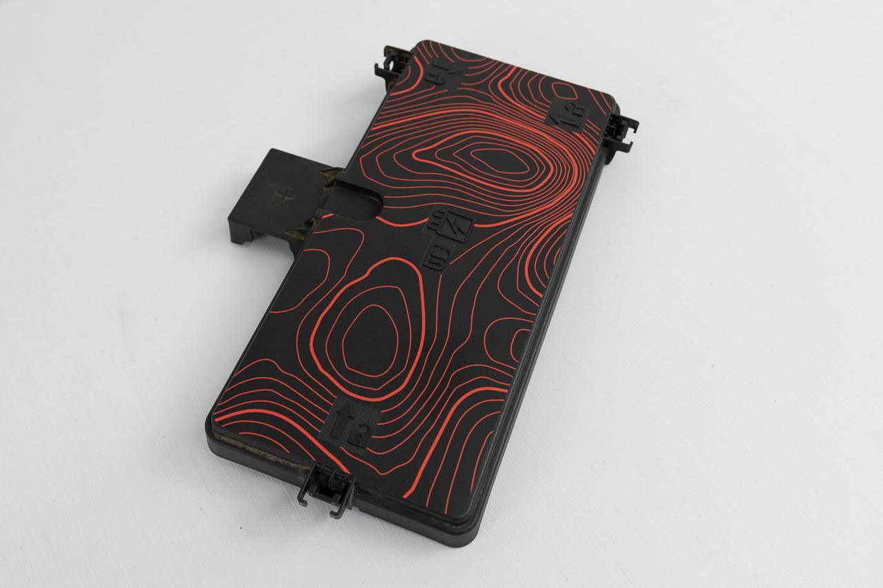 Topo Fuse Box Cover Overlay - 2021+ Bronco / 2024+ Ranger