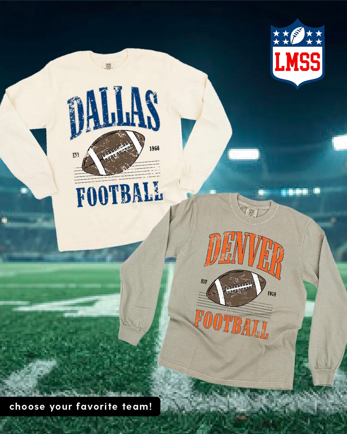 Touchdown Tees - Long Sleeve Comfort Colors Tee