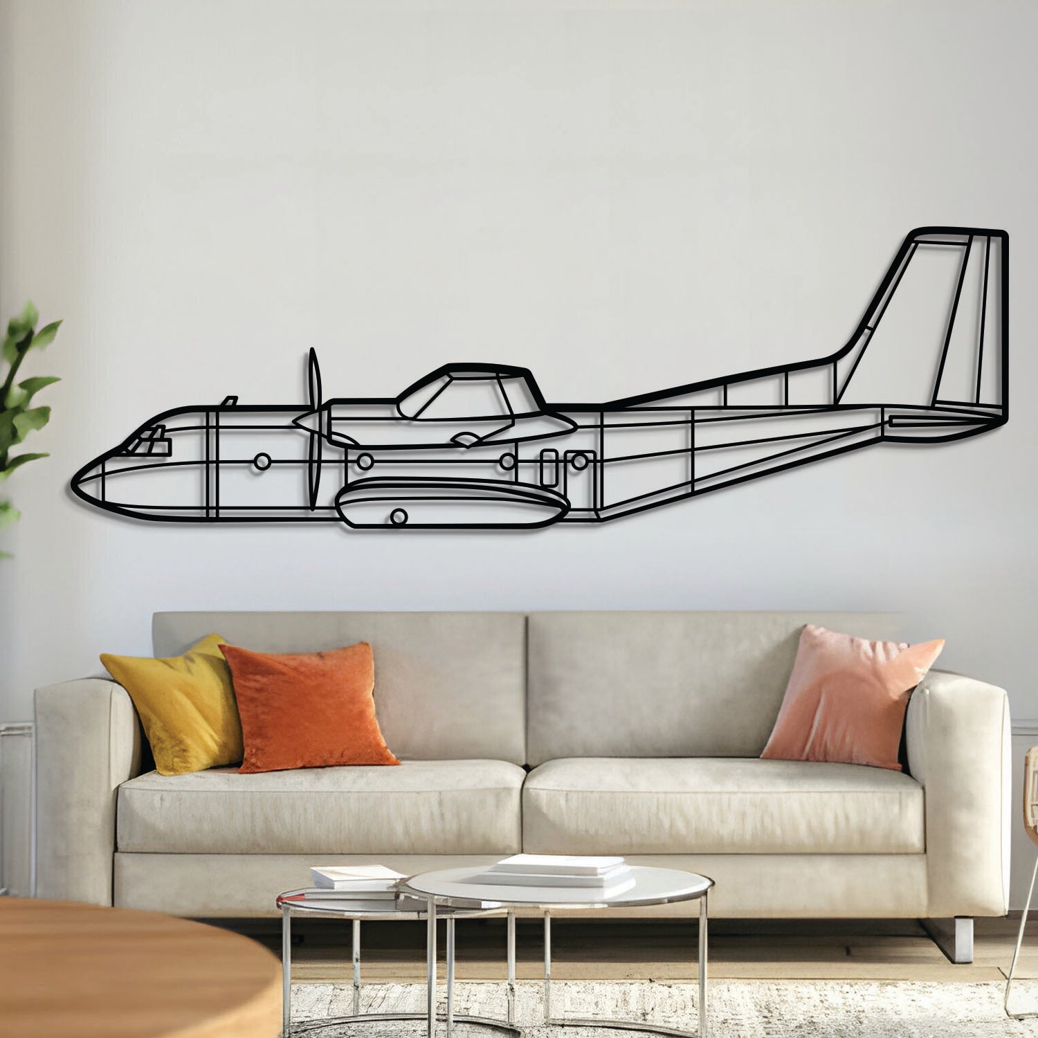 C-160 Metal Aircraft Wall Art - NCP0042