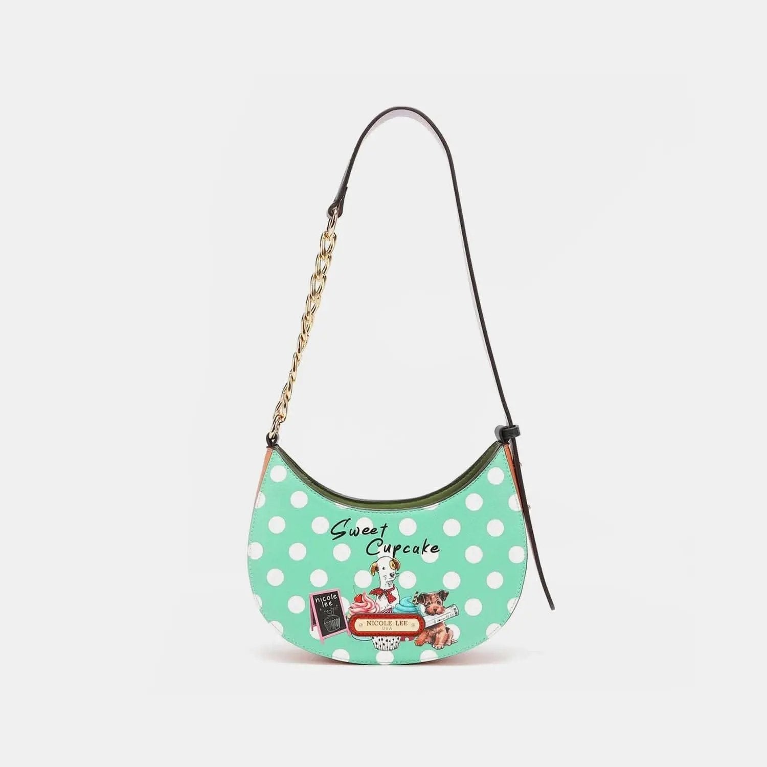 Trendsi Chic polka dot vegan leather bag