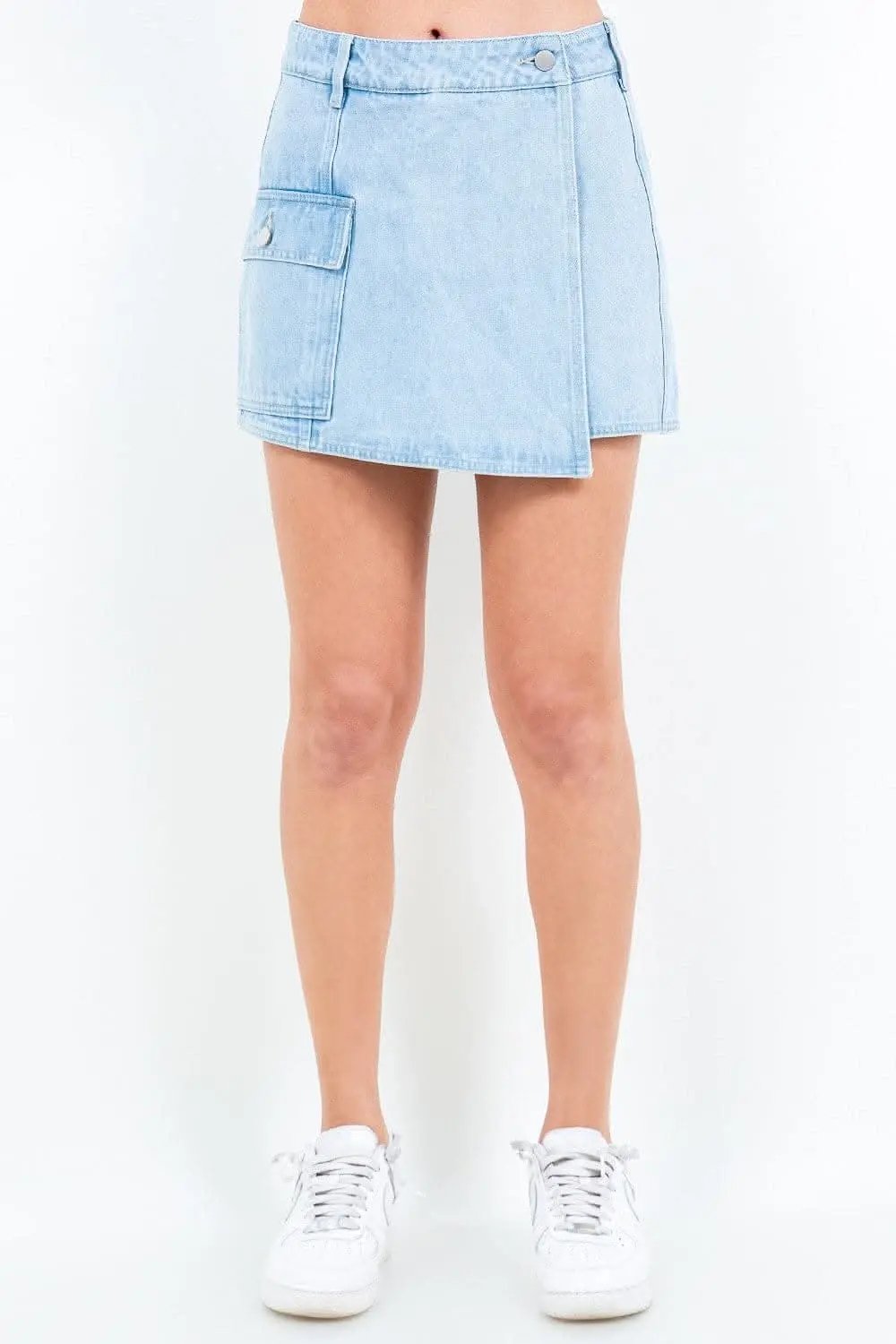 Trendsi Chic cargo pocket mini skort