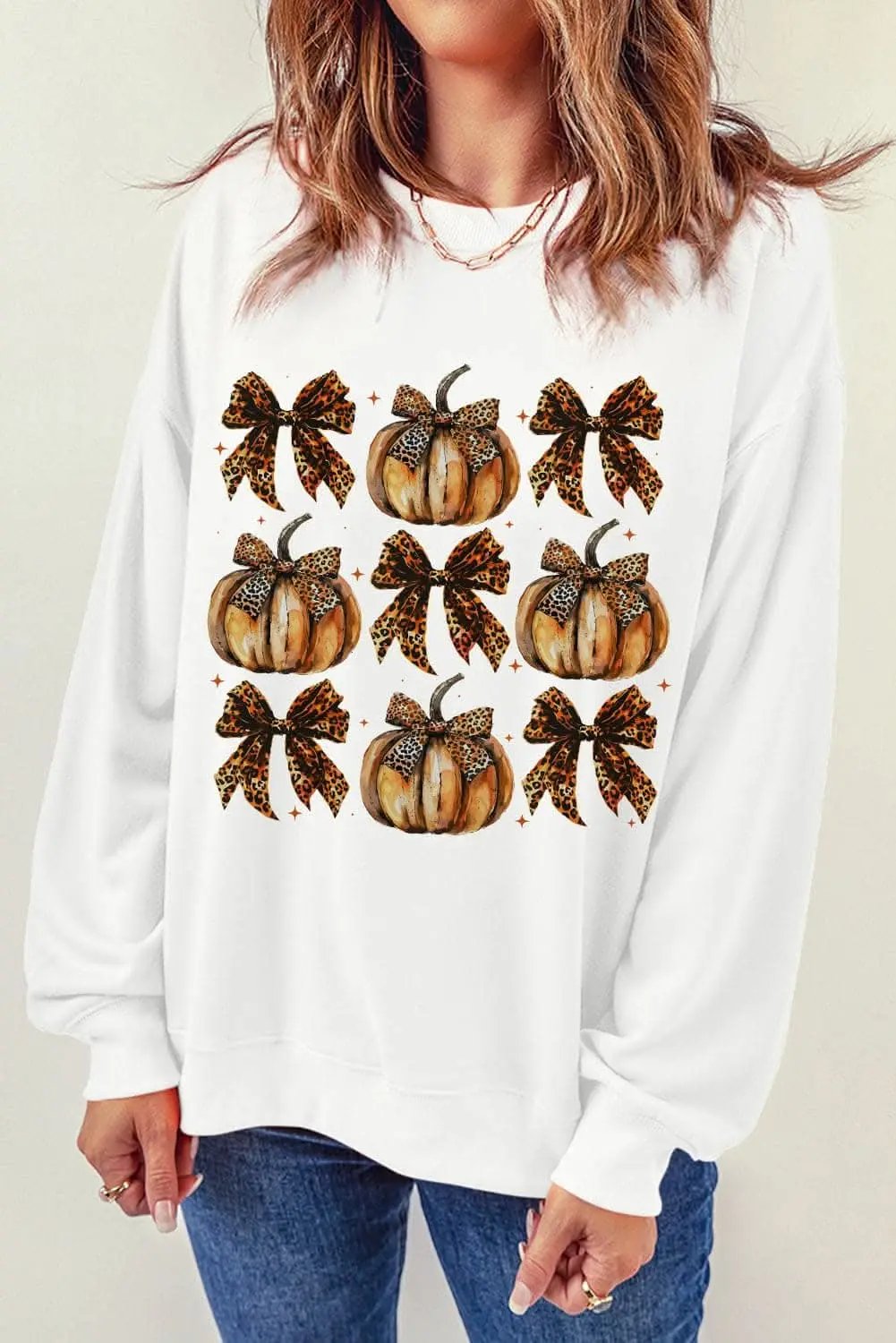 Pumpkin Patch Bow Sweatshirt