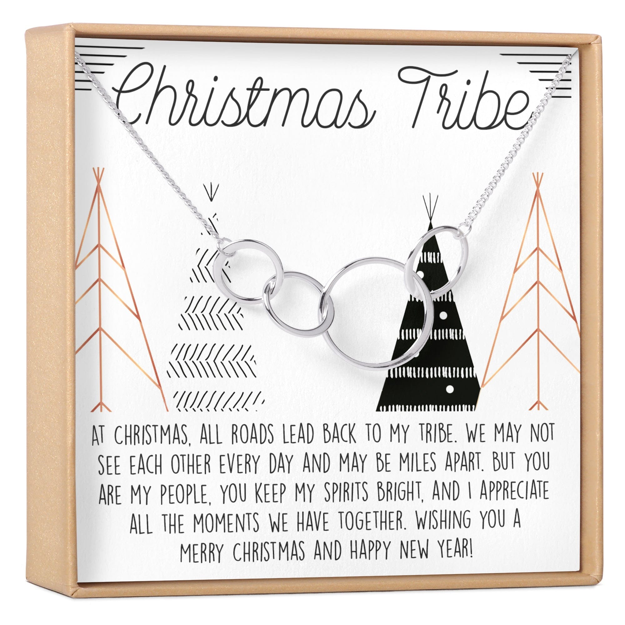Tribe Christmas Four Circles Necklace