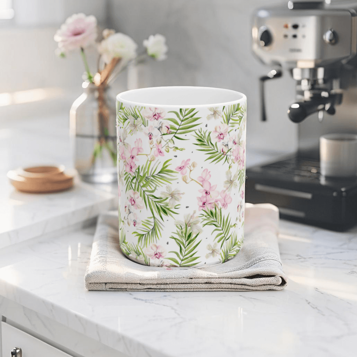 Tropical Floral Coffee Mug
