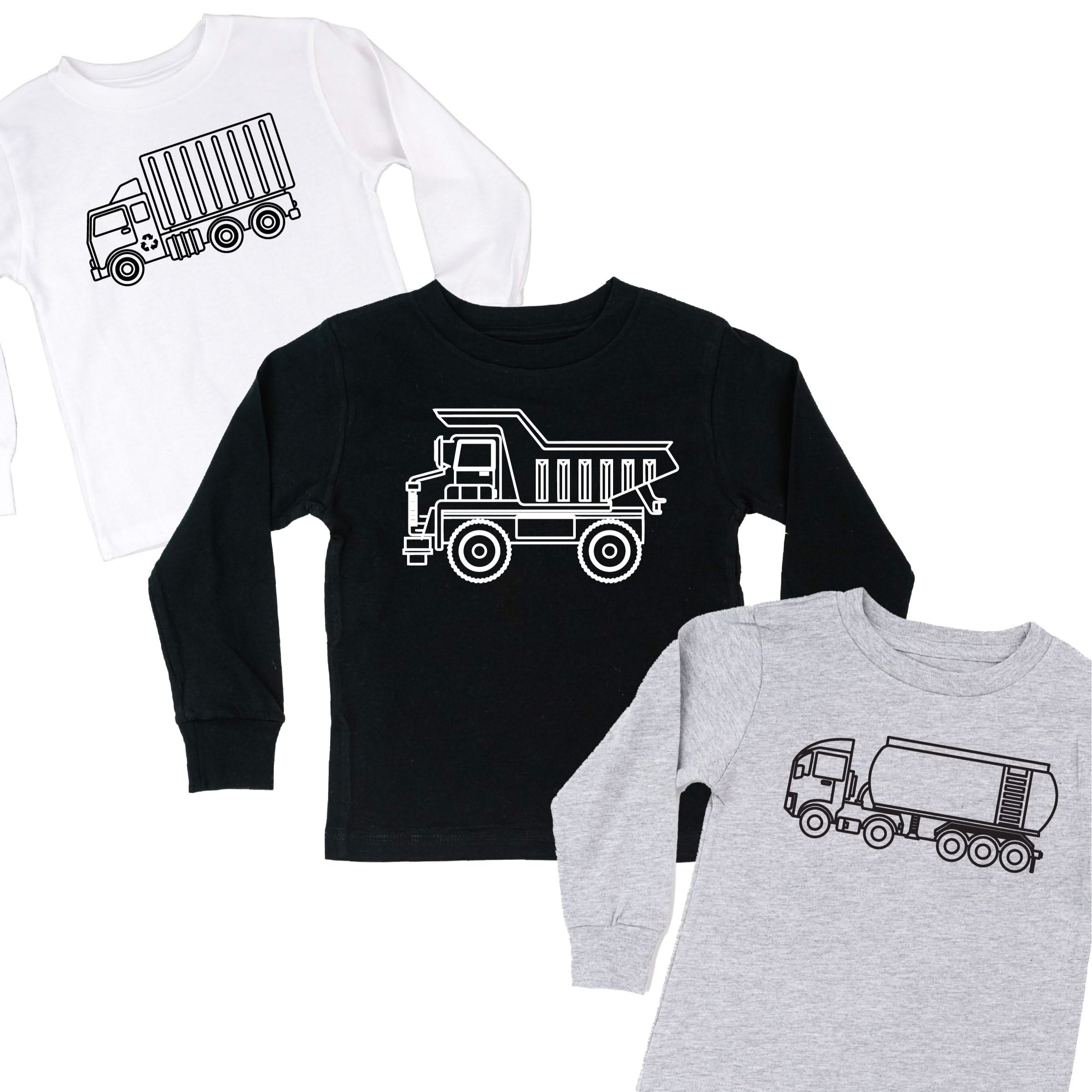 Trucks N&#39; Things Minimalist Design - (Choose Your Vehicle) - Child Long Sleeve Tee