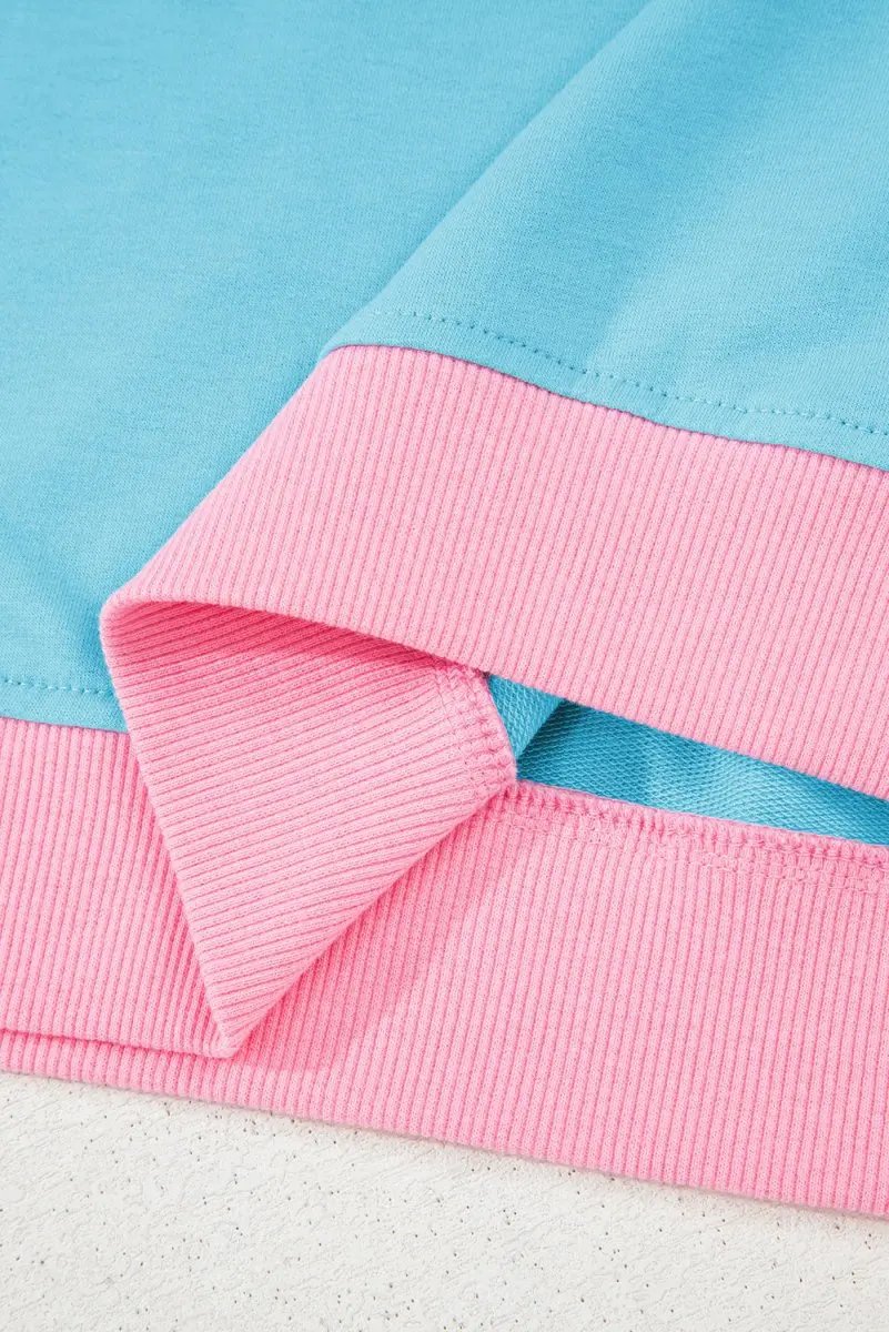 Love Salve Turquoise Set Women&#39;s Daily Casual T-Shirt &amp; Skort Set | Colorblock, Summer