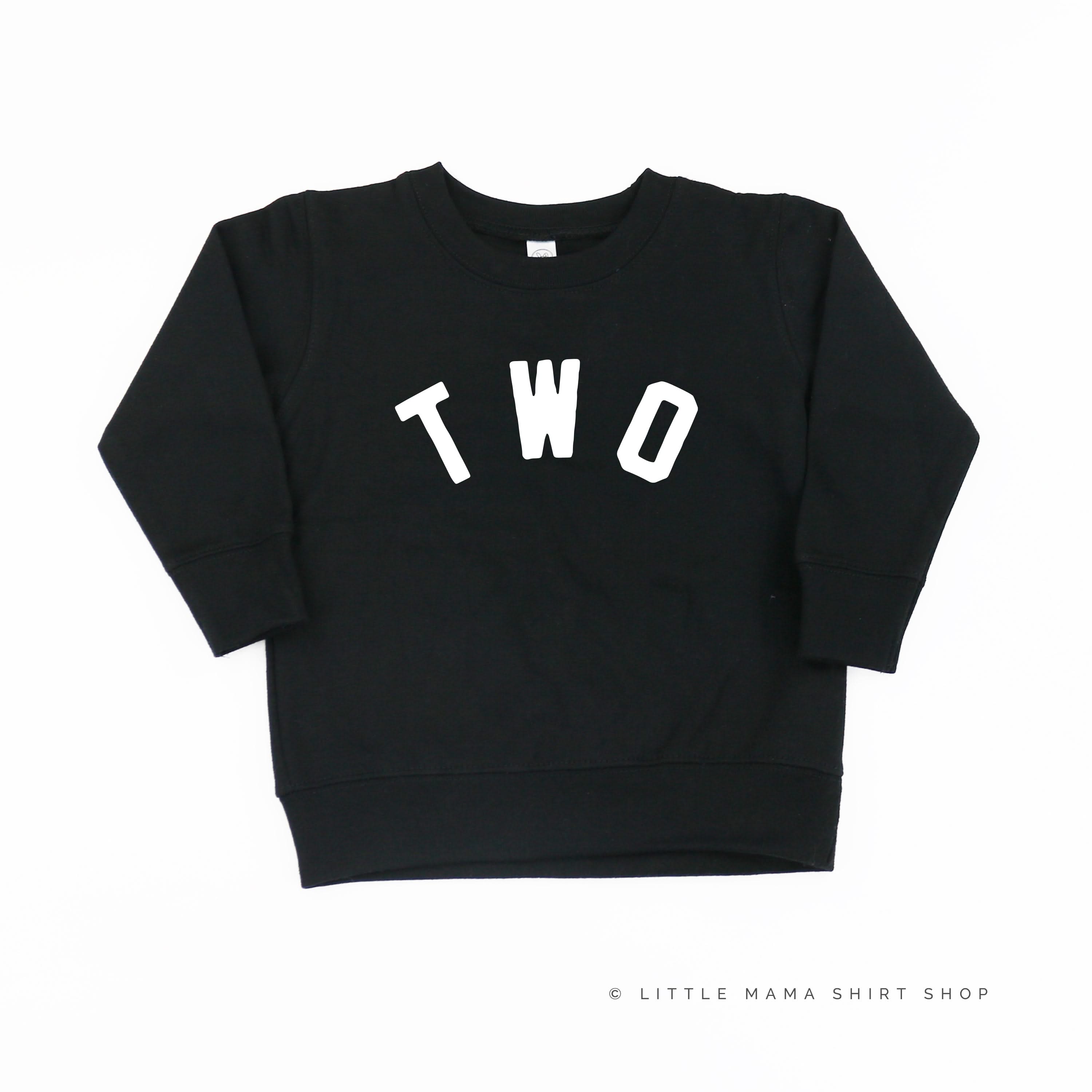BIRTHDAY NUMBER - BLOCK FONT - Child Sweater